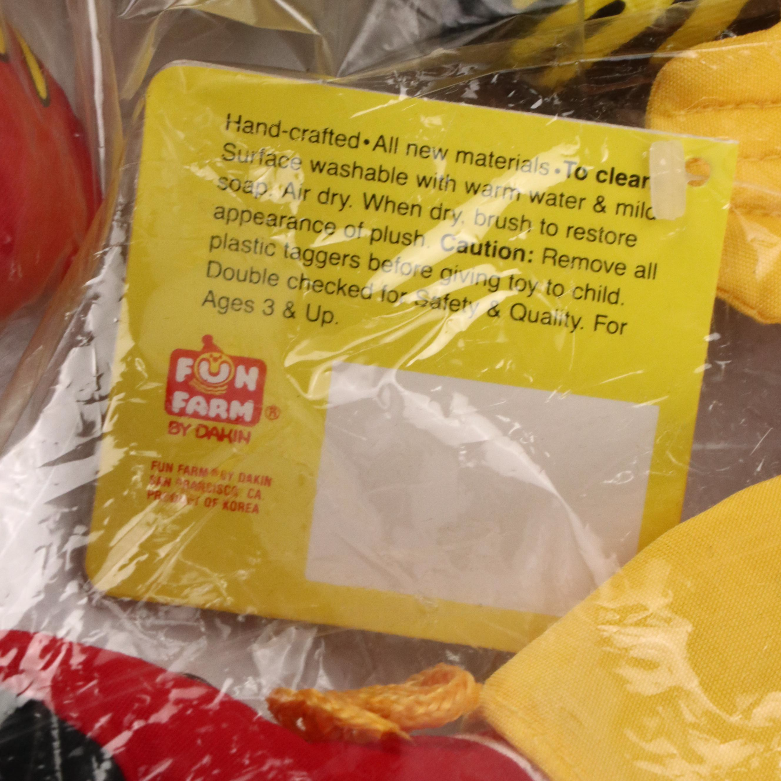 McDonald's Ronald McDonald, Grimace and Hamburglar Stuffed Toys, 1980s