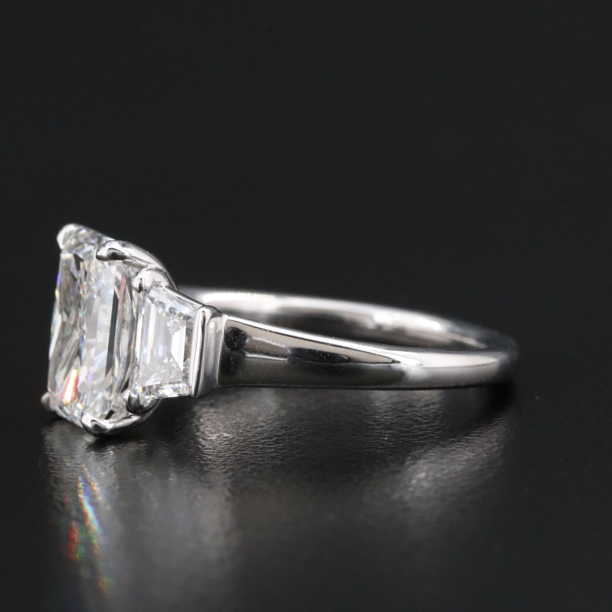 18K 3.35 CTW Lab Grown Diamond Ring with IGI Online Report