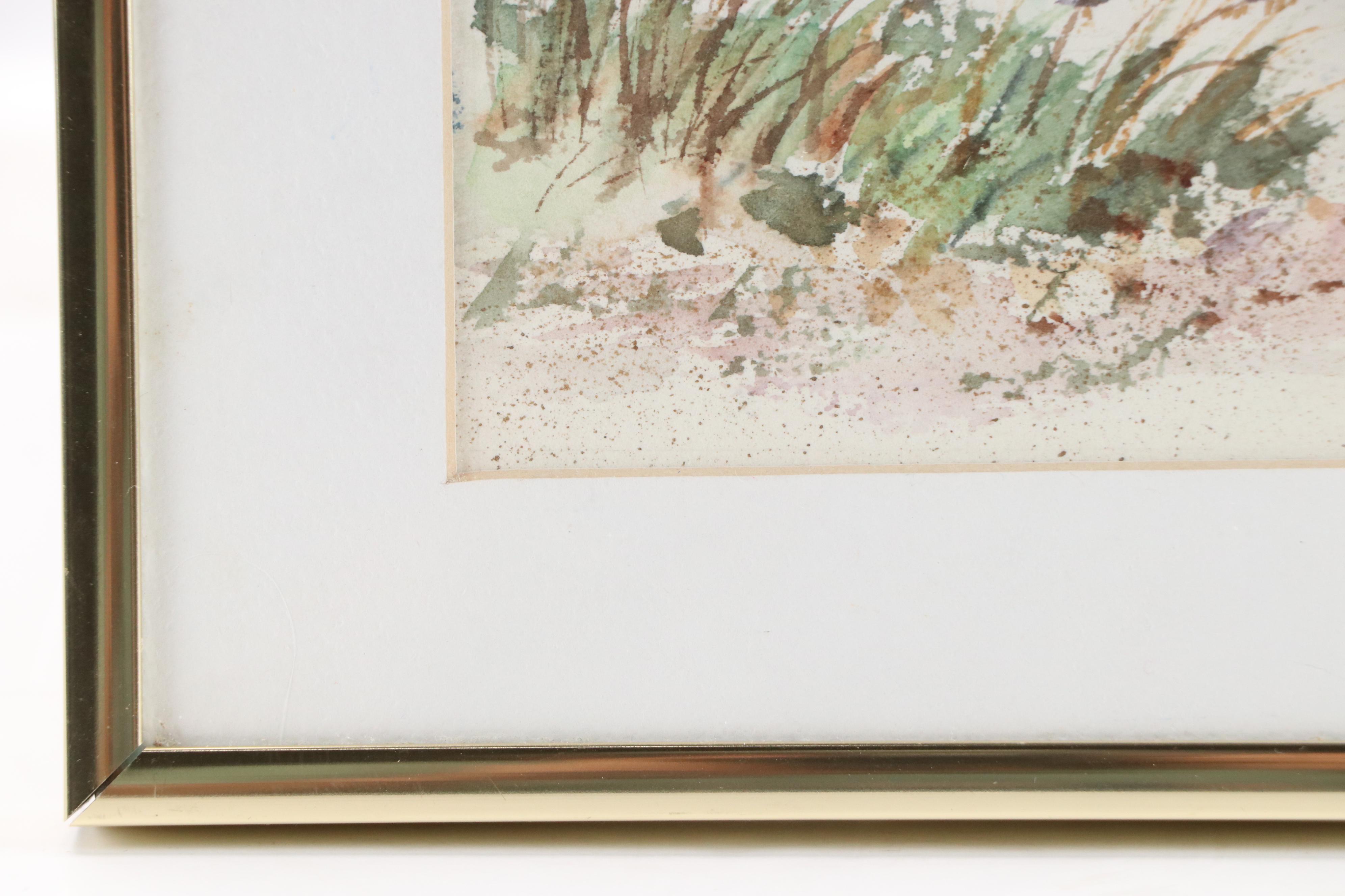 Mary Lou Park Coastal Watercolor "Boca Grande, FLA," 20th Century