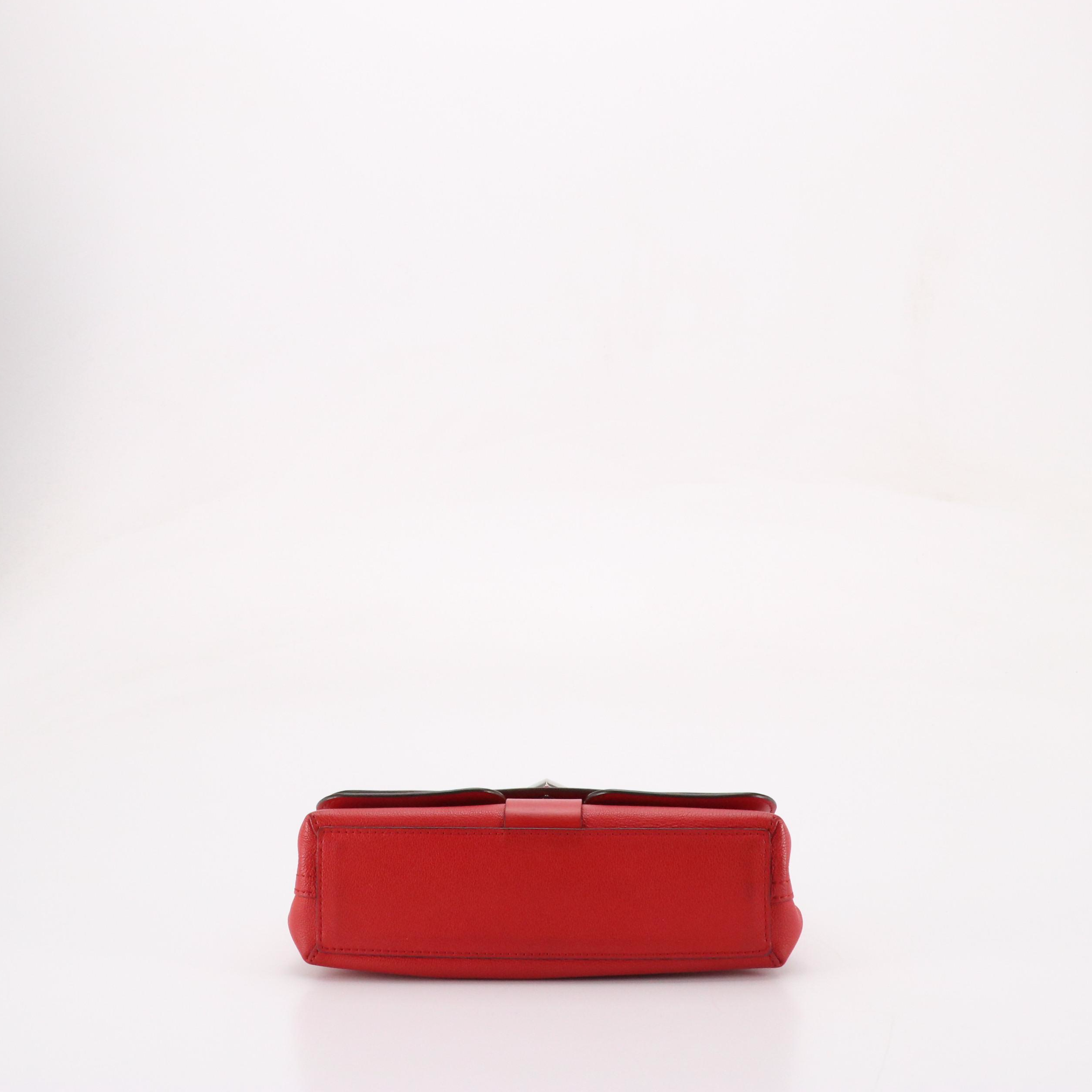 Louis Vuitton Very Chain Two-Way Bag in Red Monogram Plume Ecume Leather