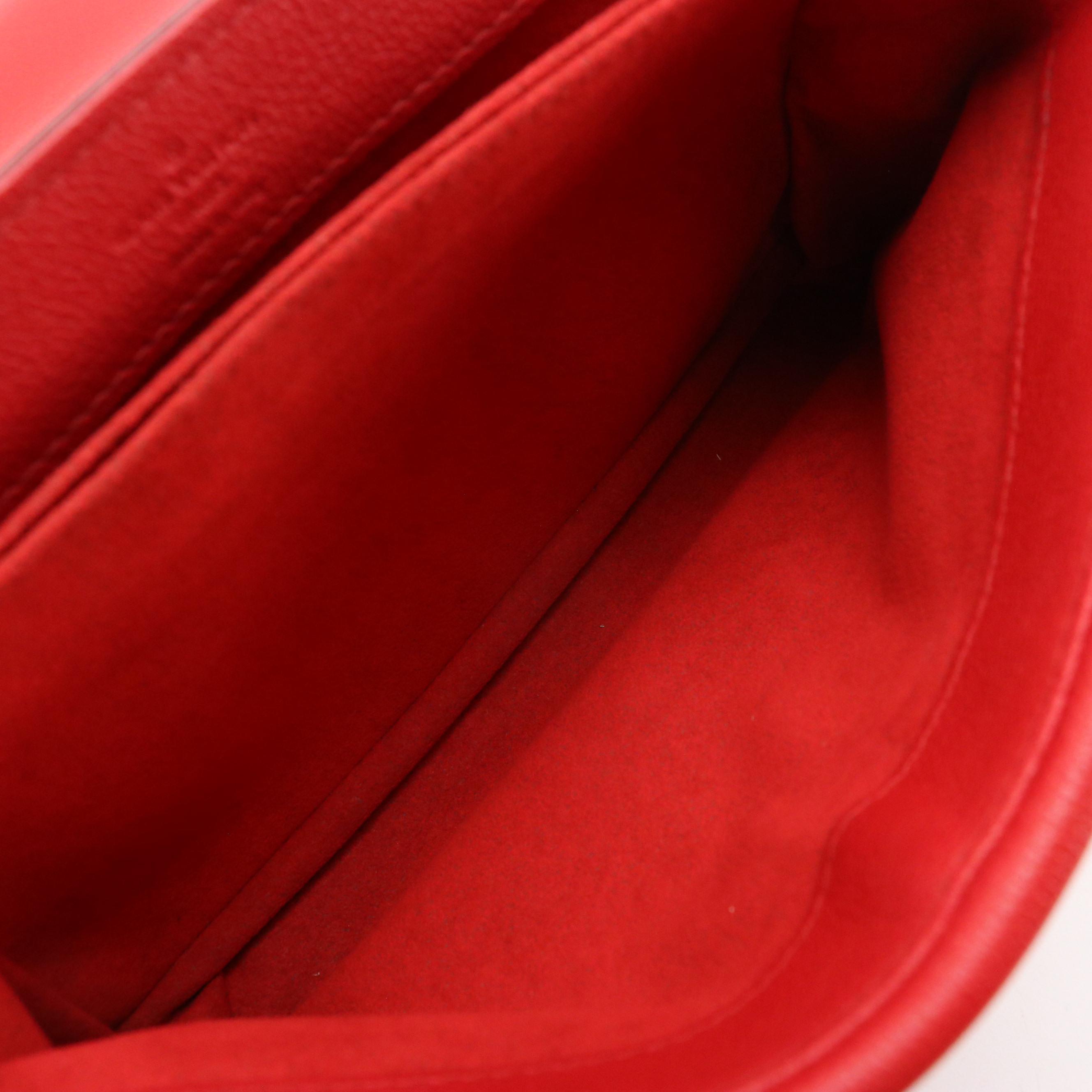 Louis Vuitton Very Chain Two-Way Bag in Red Monogram Plume Ecume Leather