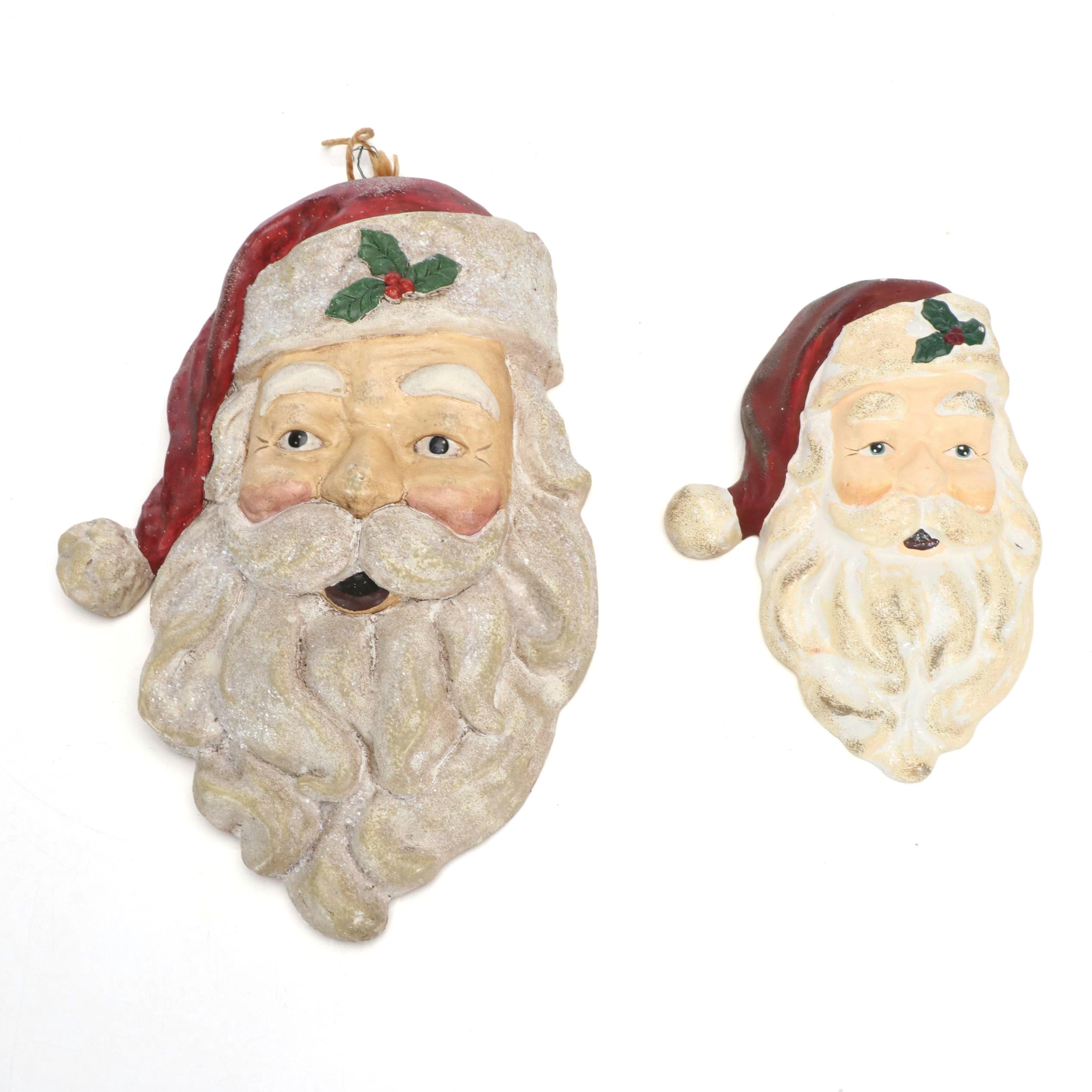 Polychrome Santa Claus Hanging Seasonal Décor