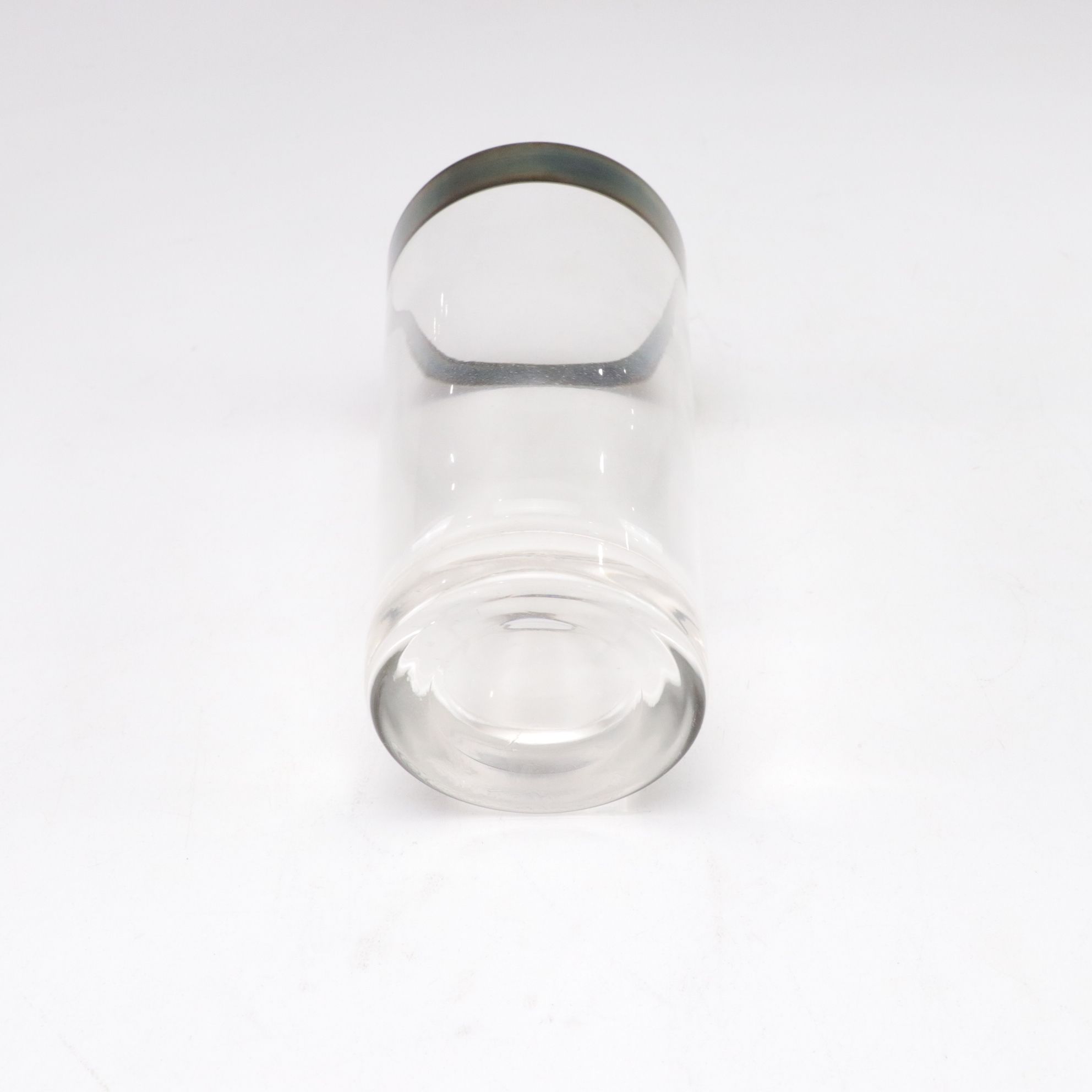 Silver Plate Rimmed Glasses & Bowls with Serving Tray