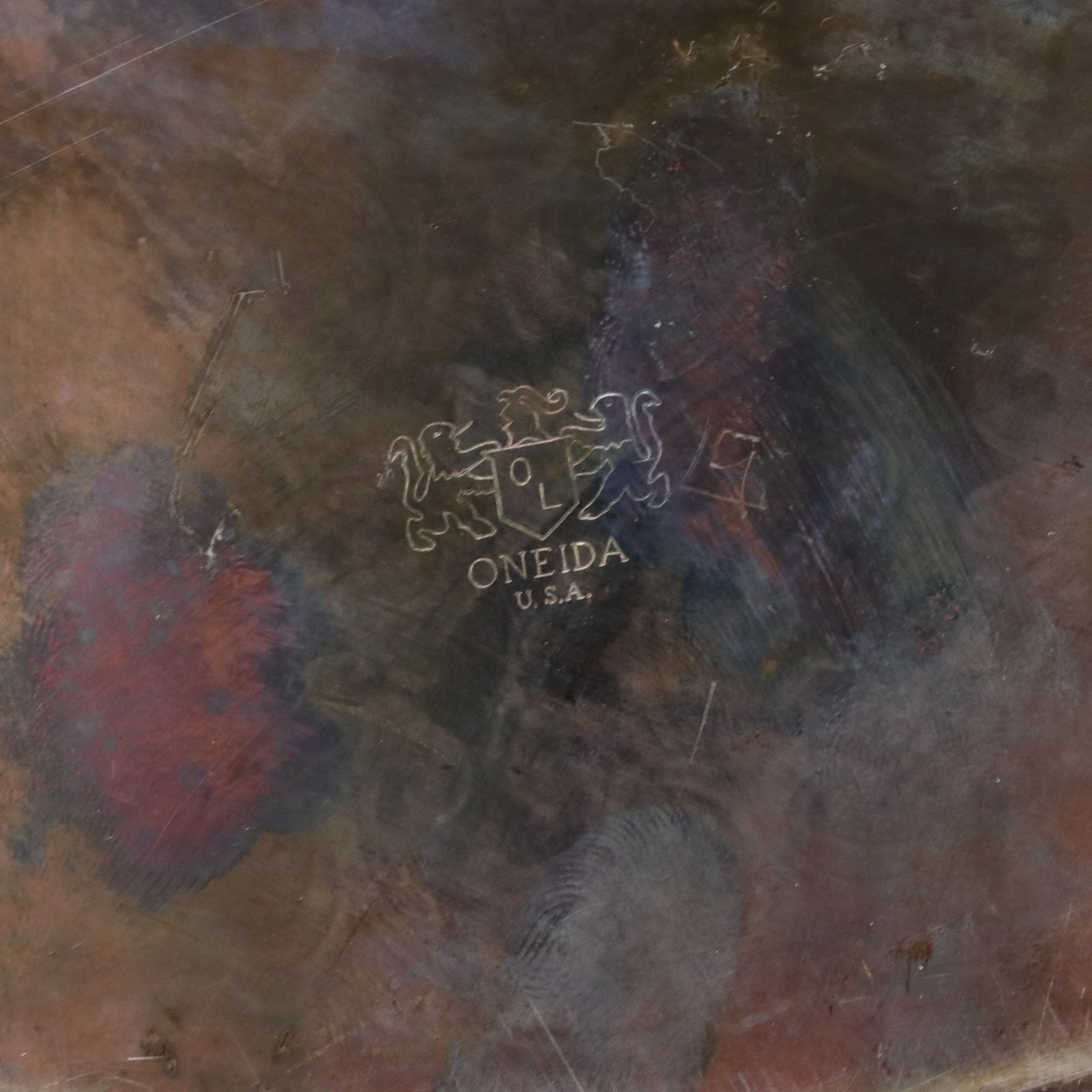 Silver Plate Rimmed Glasses & Bowls with Serving Tray