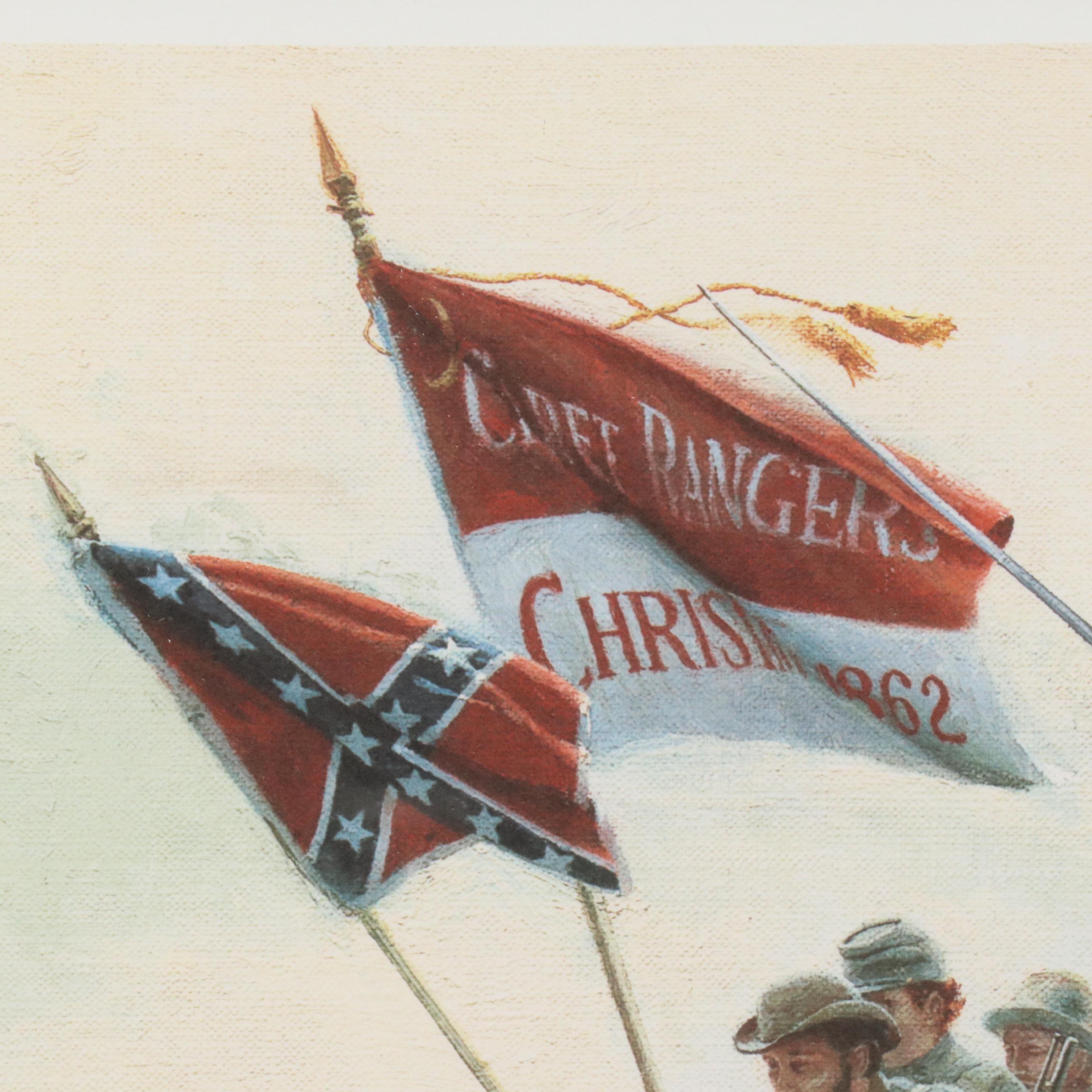 Mort Künstler Offset Lithograph "The Charge at Trevilion Station," 1996