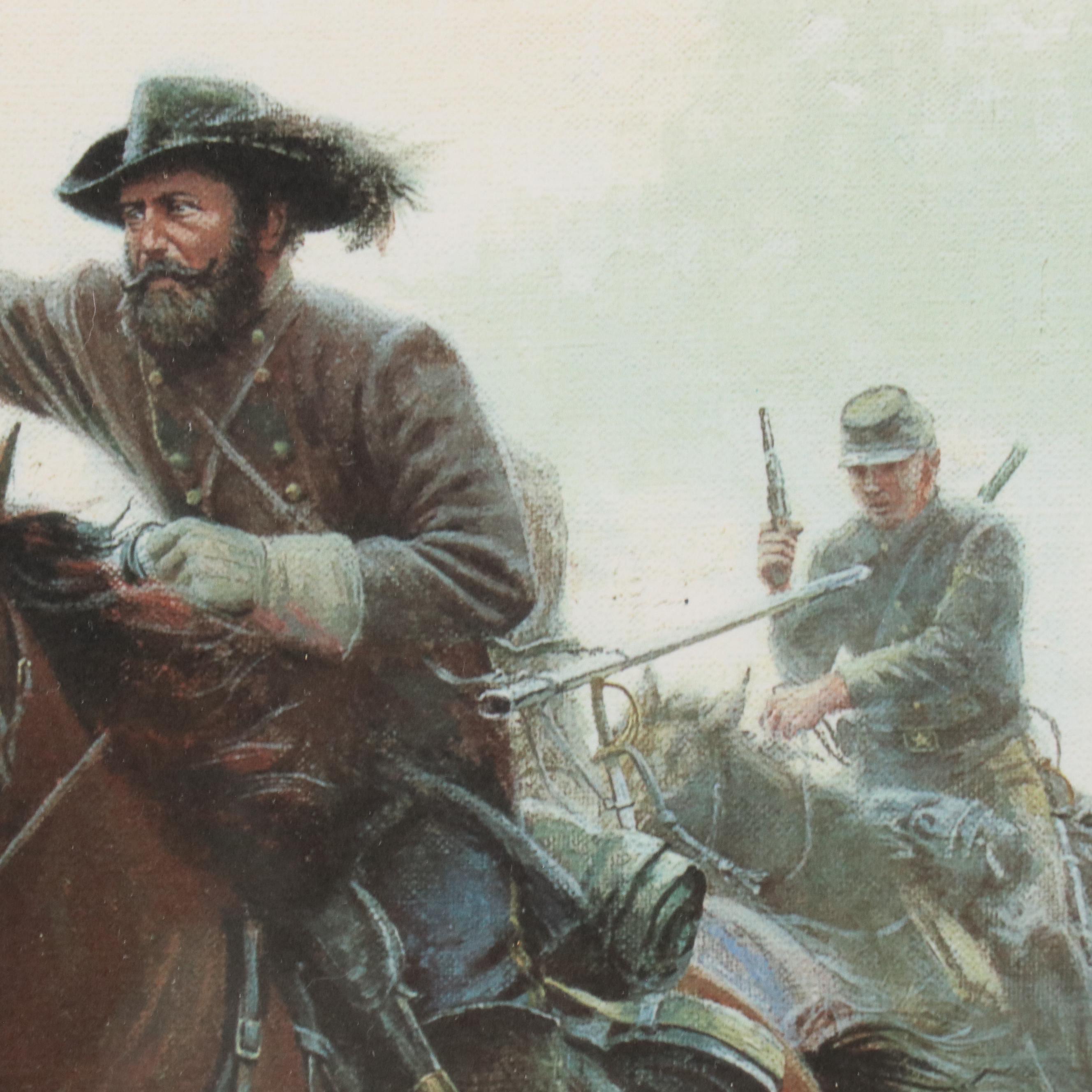 Mort Künstler Offset Lithograph "The Charge at Trevilion Station," 1996