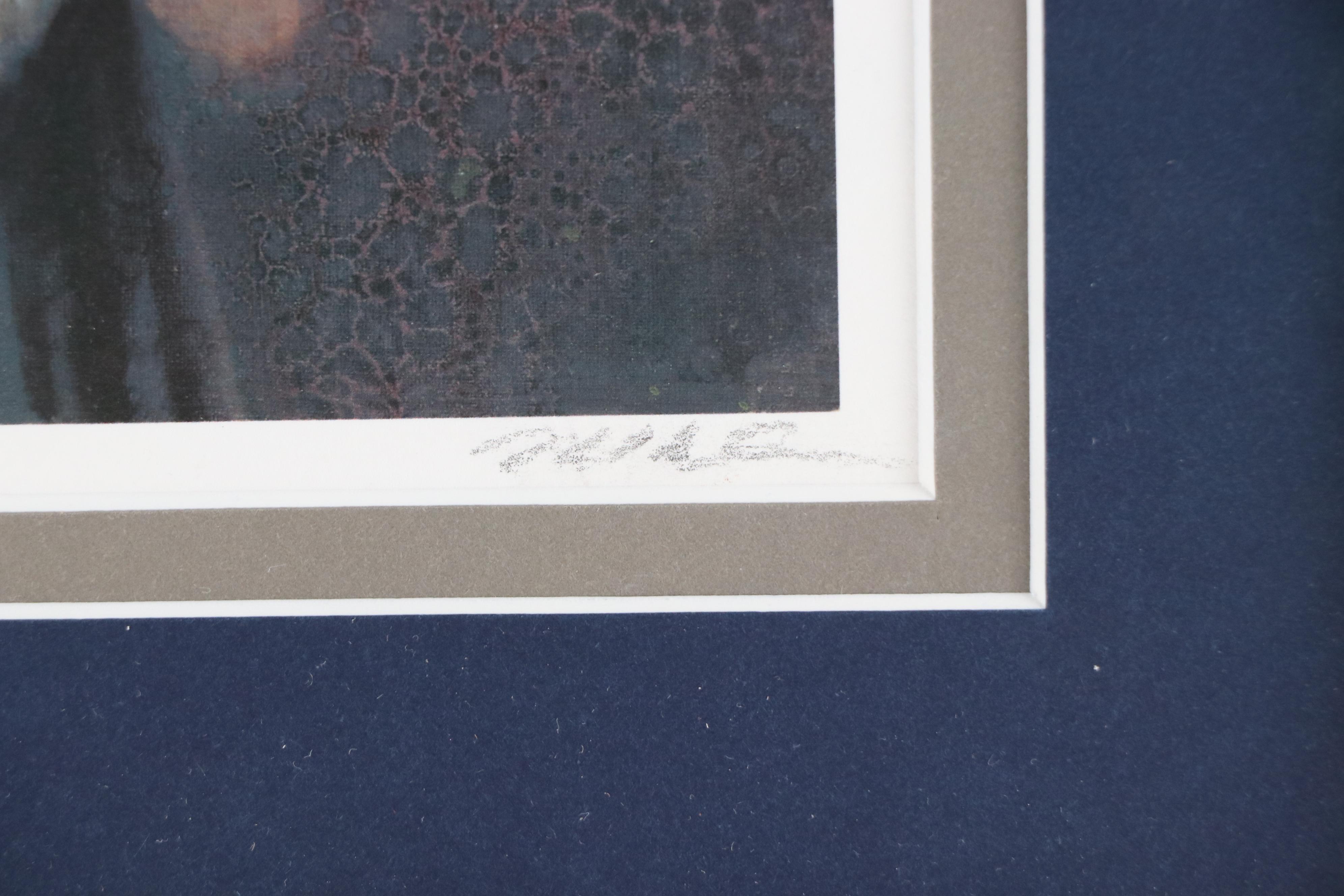 Nancy Noël Giclée of Girl with Kitten "Sarah II," 21st Century