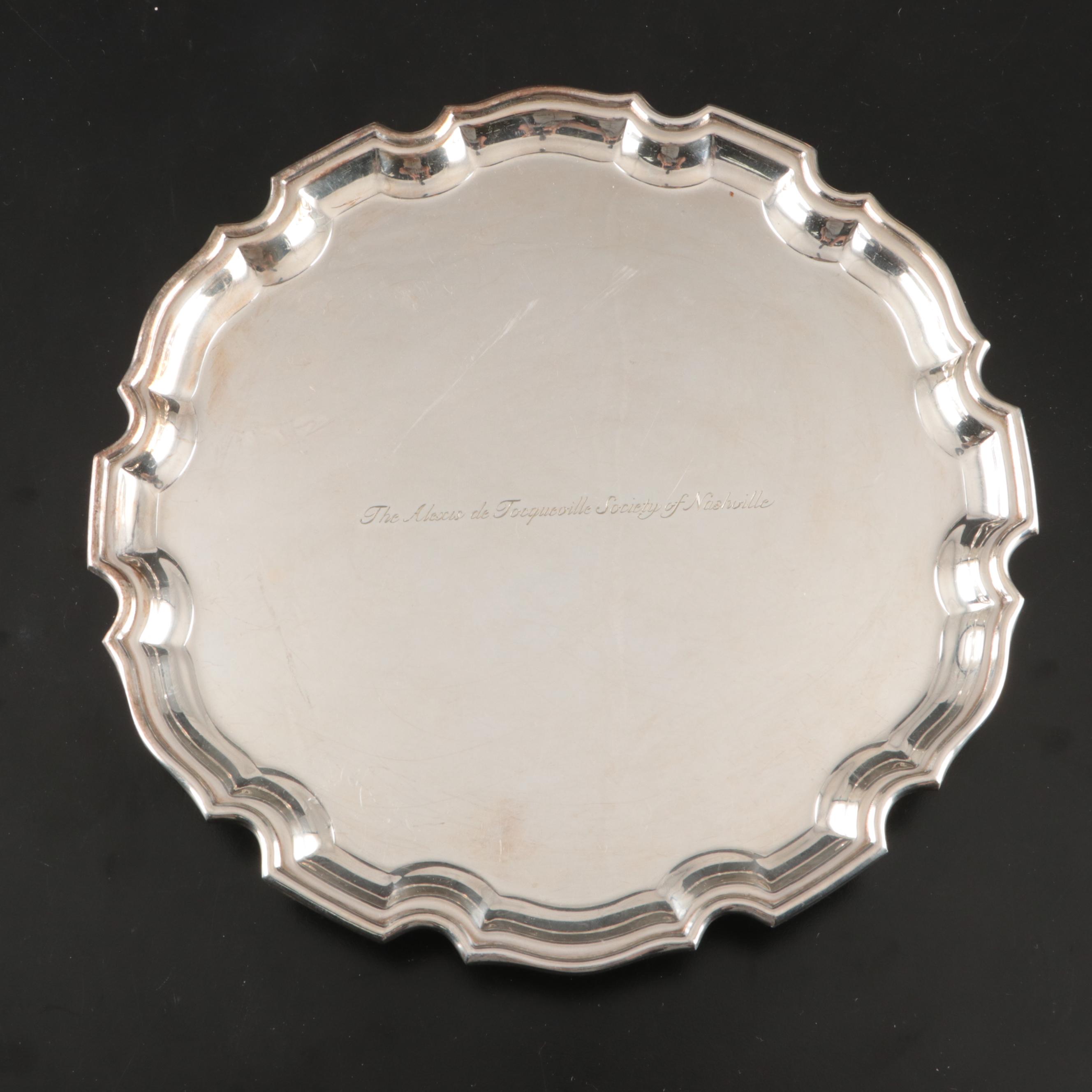 Wallace Sterling Plate, Sheridan Silver Plate Tray, and More Serveware