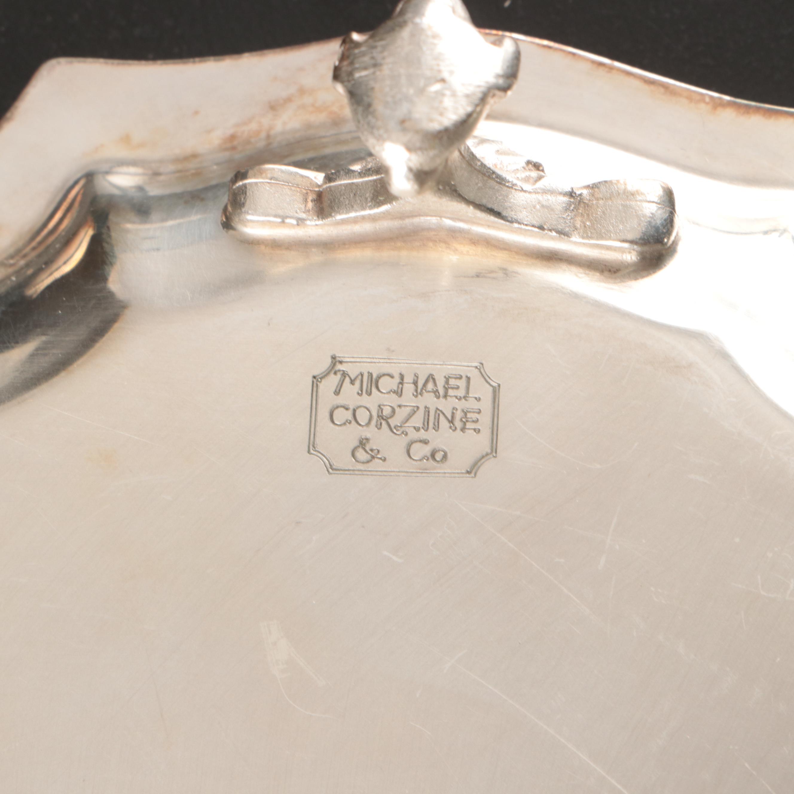 Wallace Sterling Plate, Sheridan Silver Plate Tray, and More Serveware