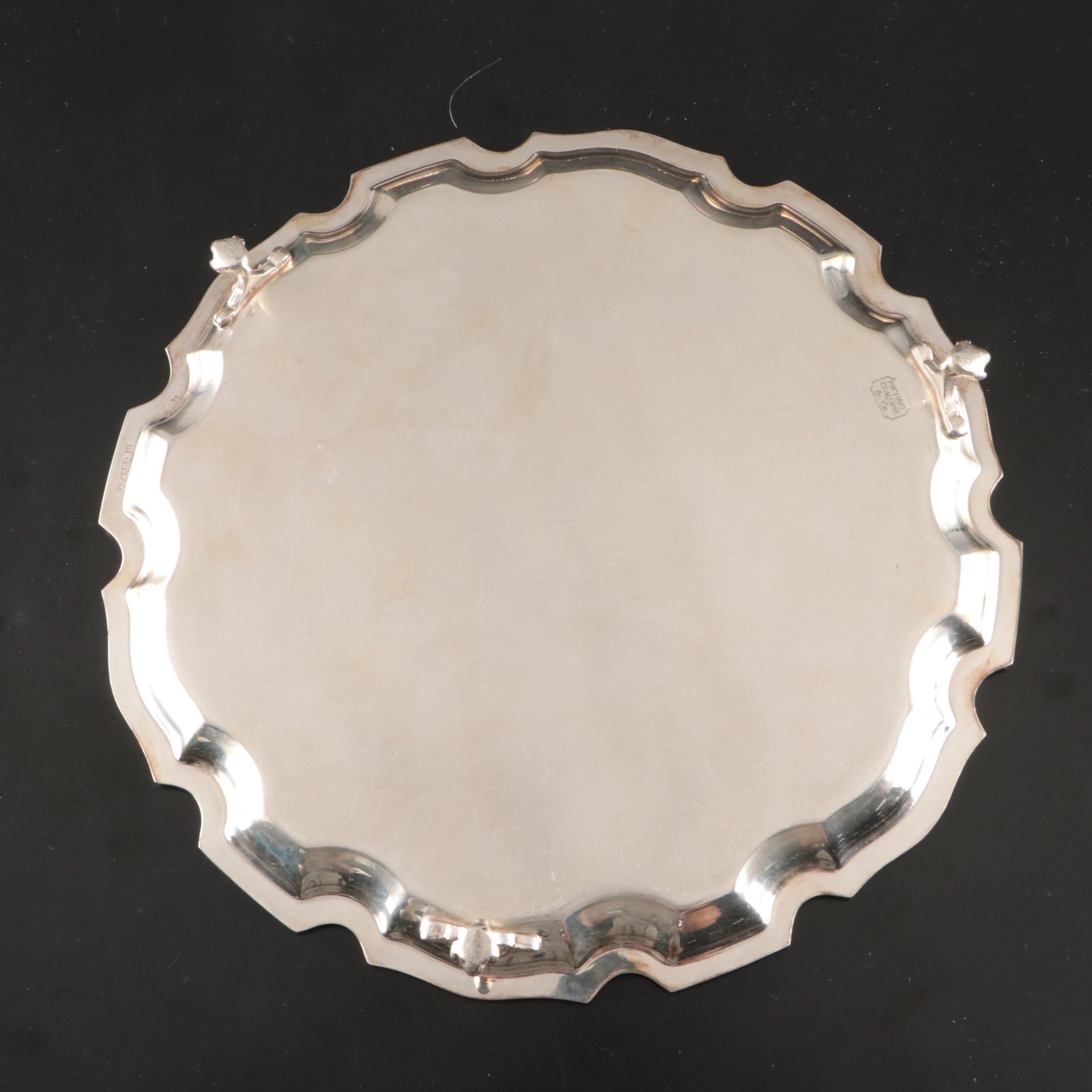 Wallace Sterling Plate, Sheridan Silver Plate Tray, and More Serveware