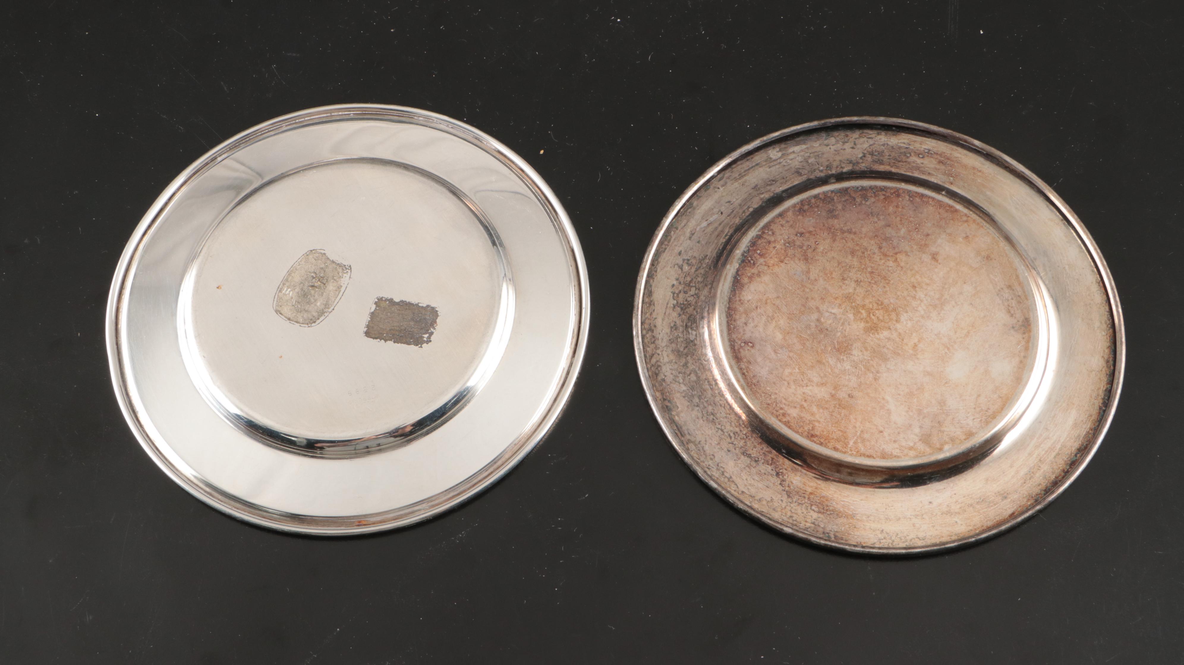 Wallace Sterling Plate, Sheridan Silver Plate Tray, and More Serveware