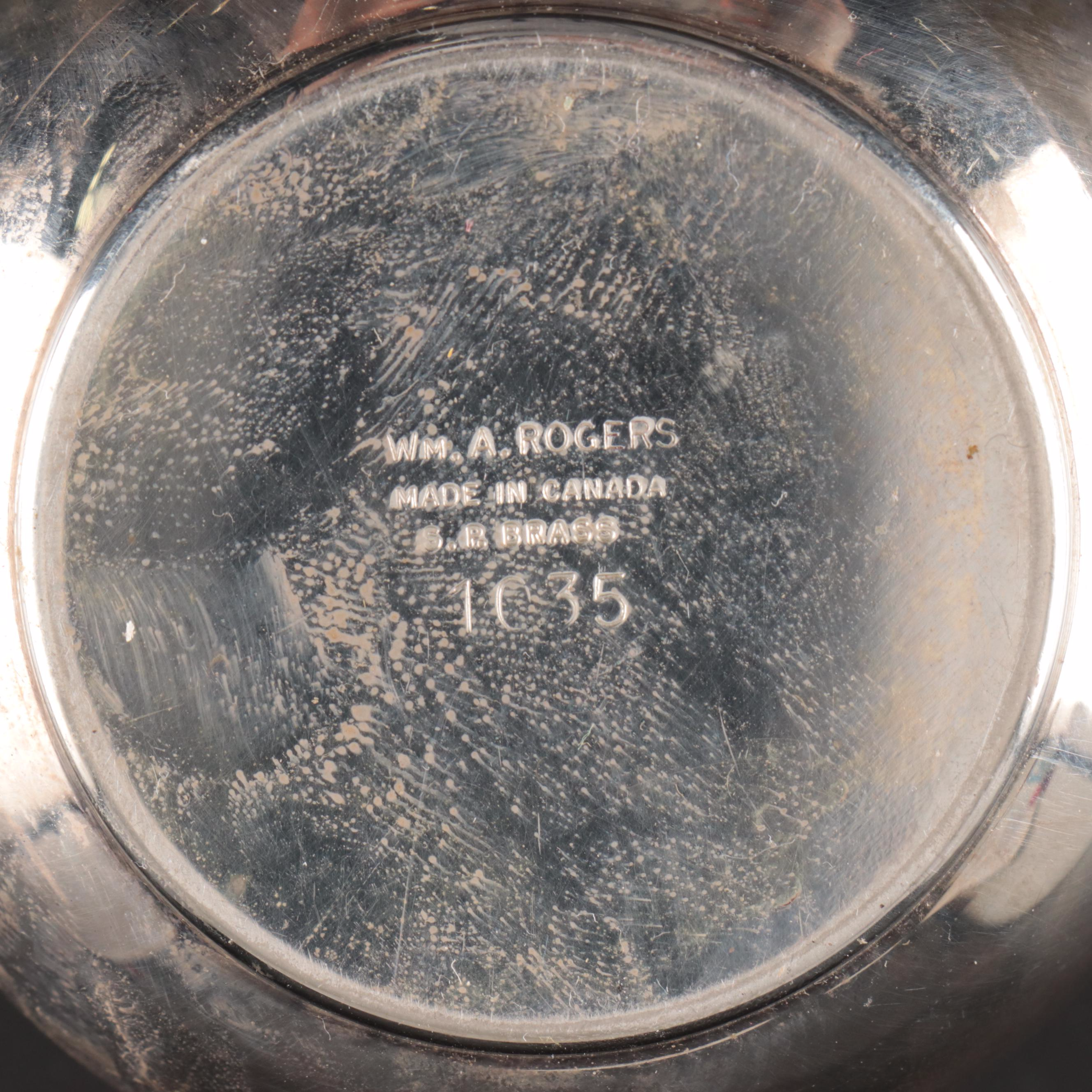 Wallace Sterling Plate, Sheridan Silver Plate Tray, and More Serveware