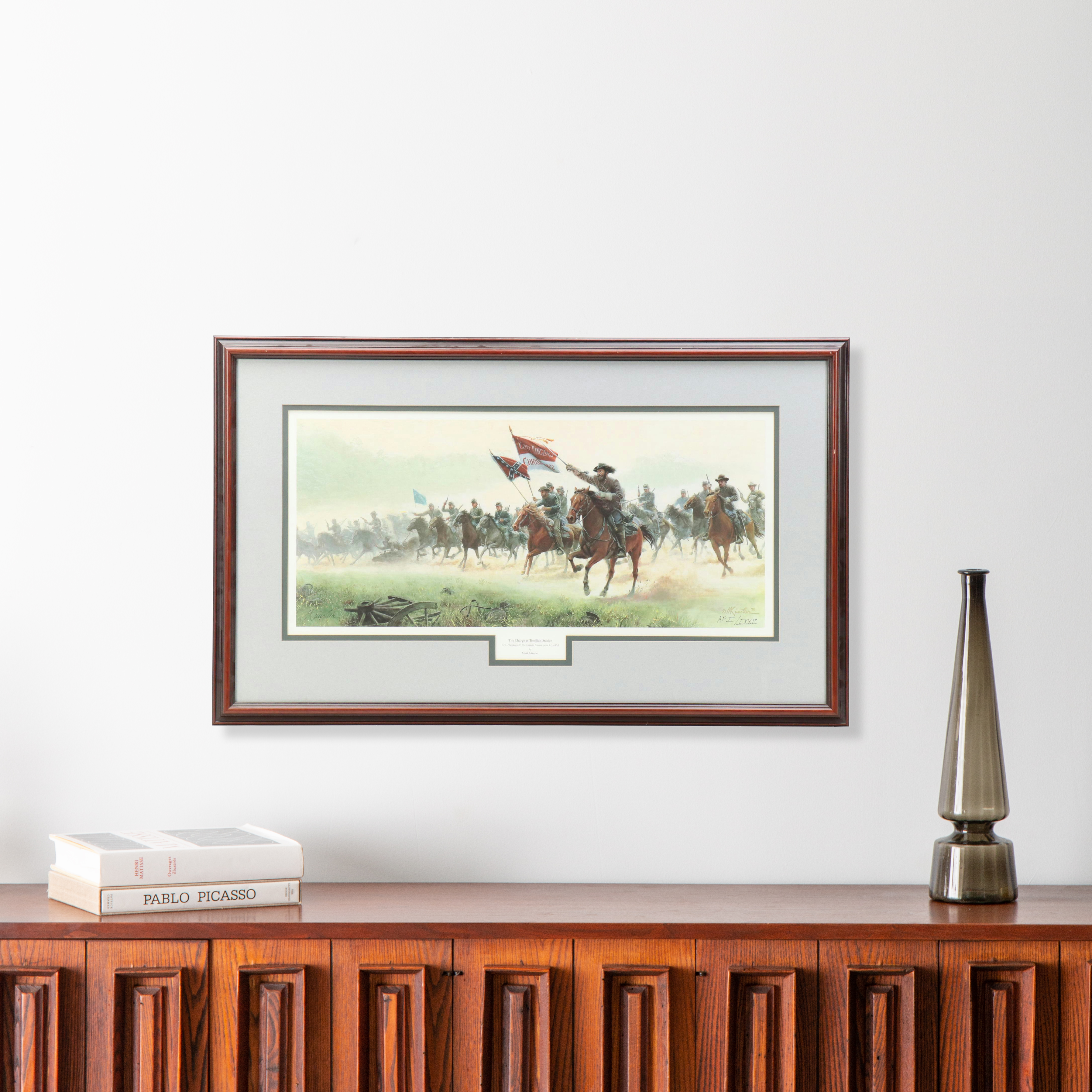 Mort Künstler Offset Lithograph "The Charge at Trevilion Station," 1996