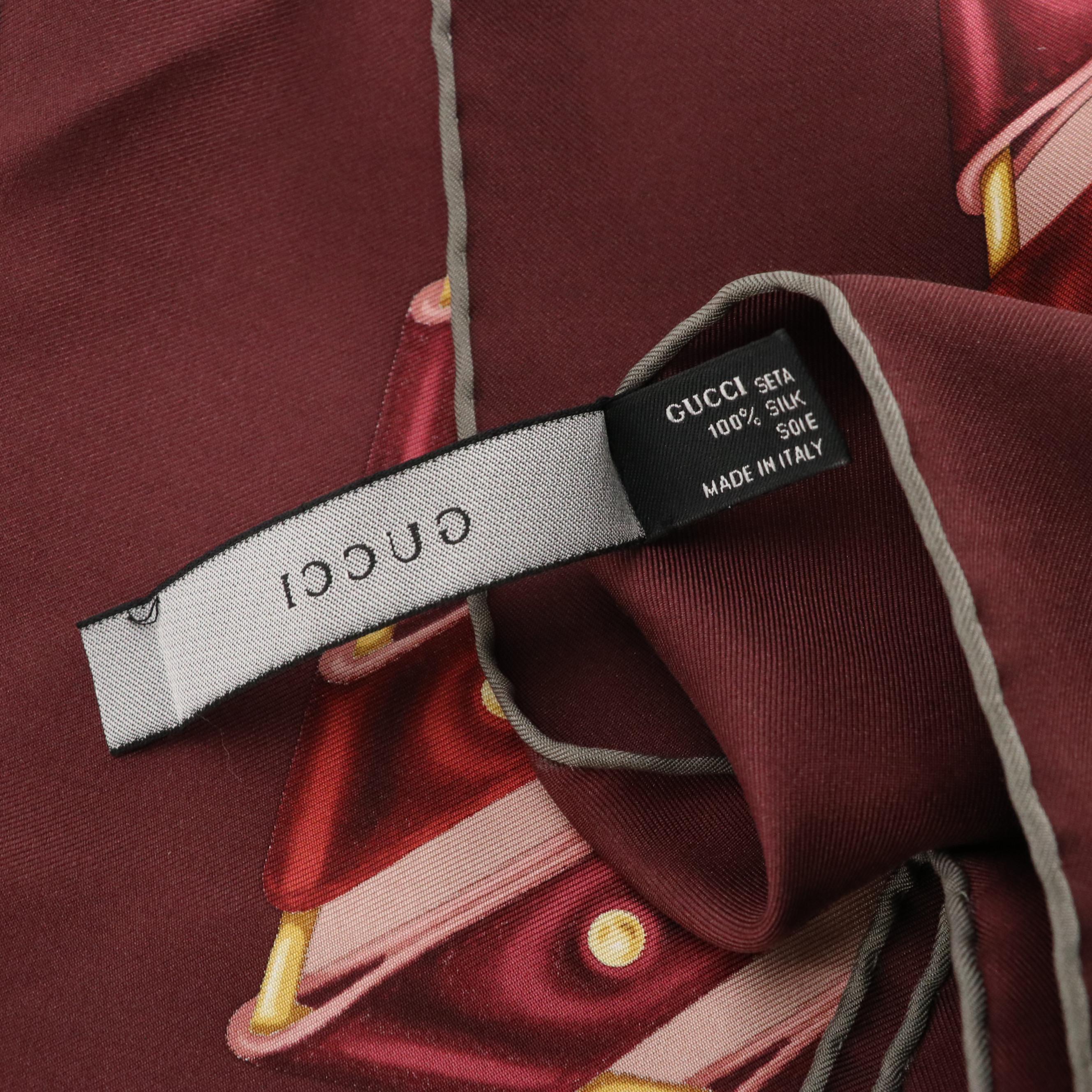 Gucci Silk Twill Scarf