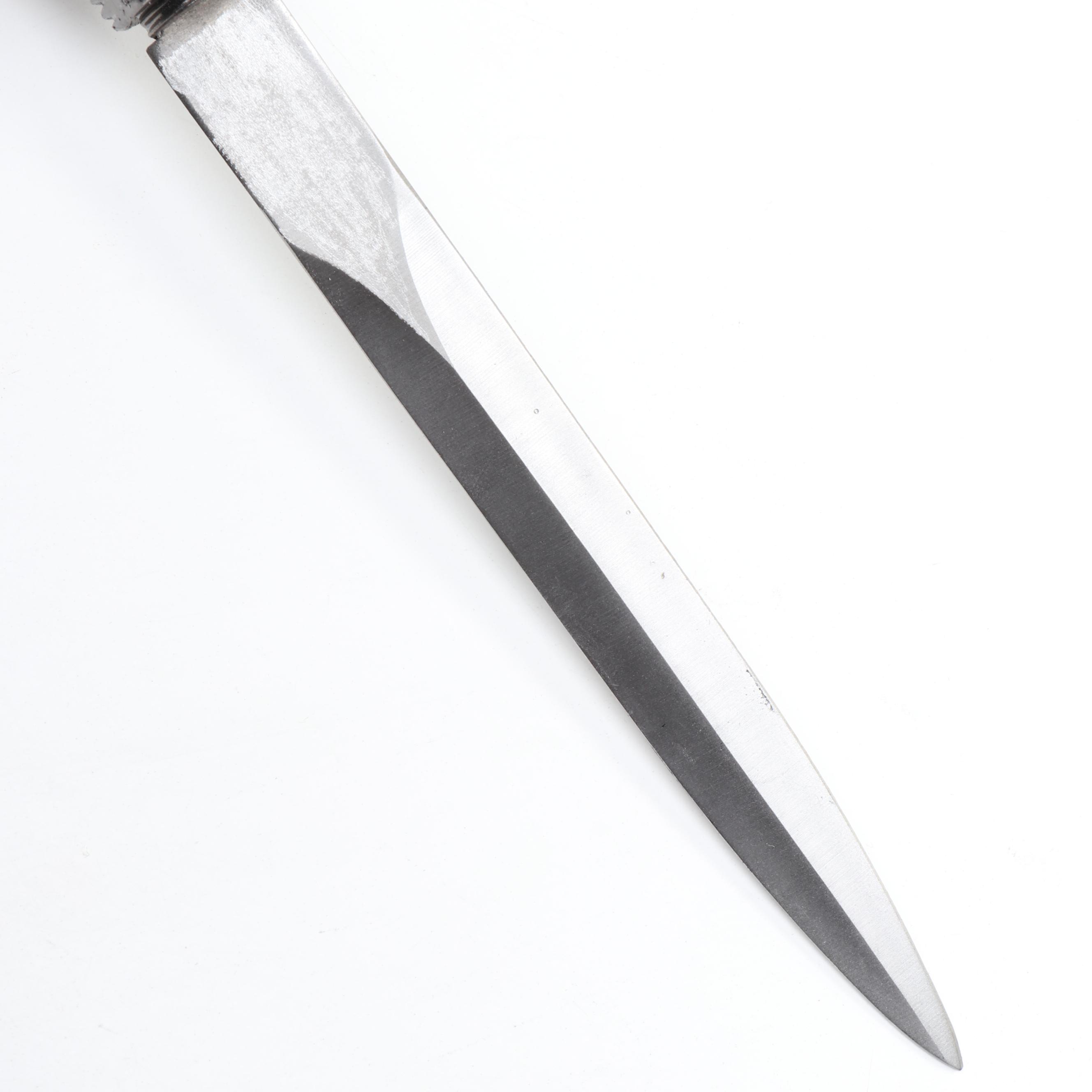 Embossed Eagle Head Derby-Handled Adjustable Sword Cane