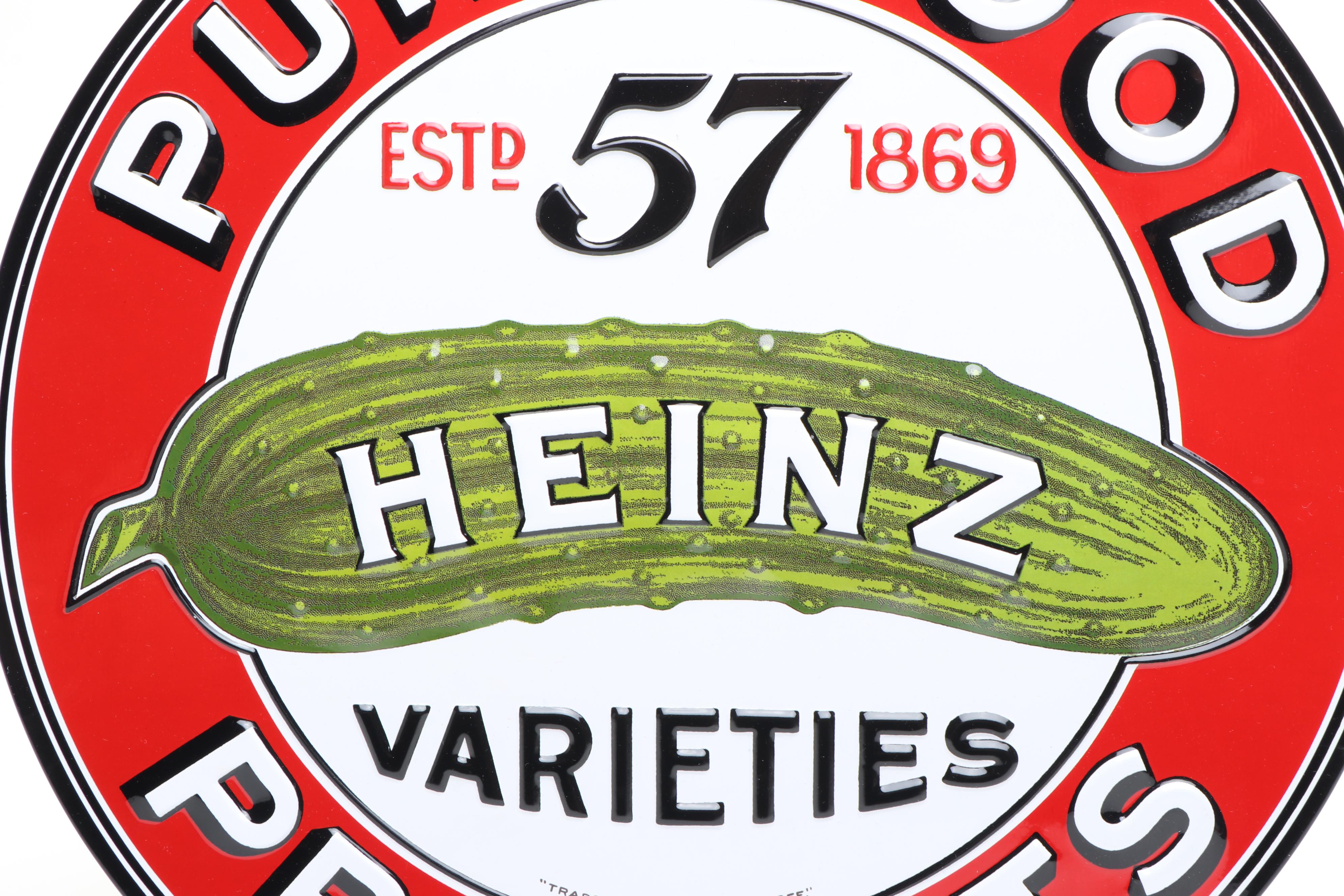 Heinz Food Products Enamel Metal Sign, 2010