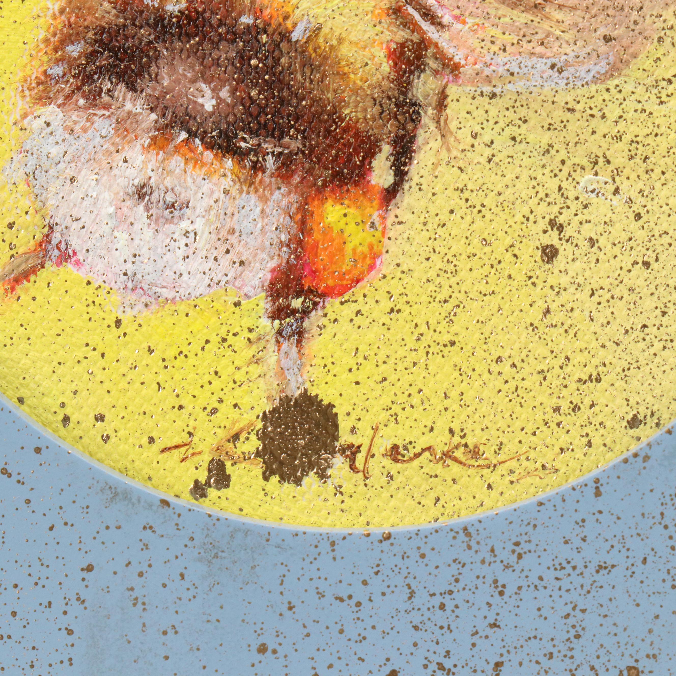 Inga Kovalenko Oil Painting of Bumblebee, 2025