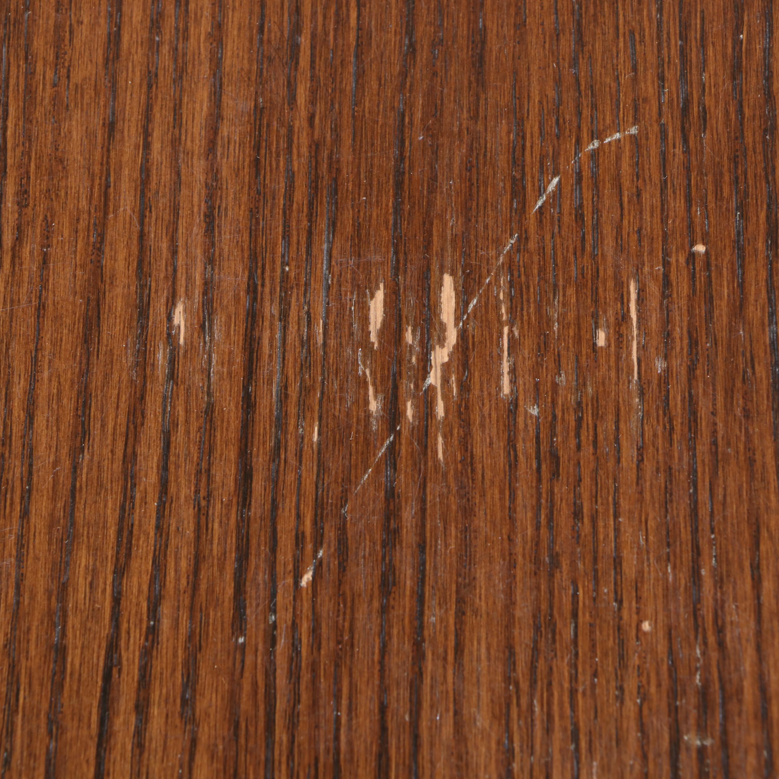 George III Style Oak Writing Table, 20th Century
