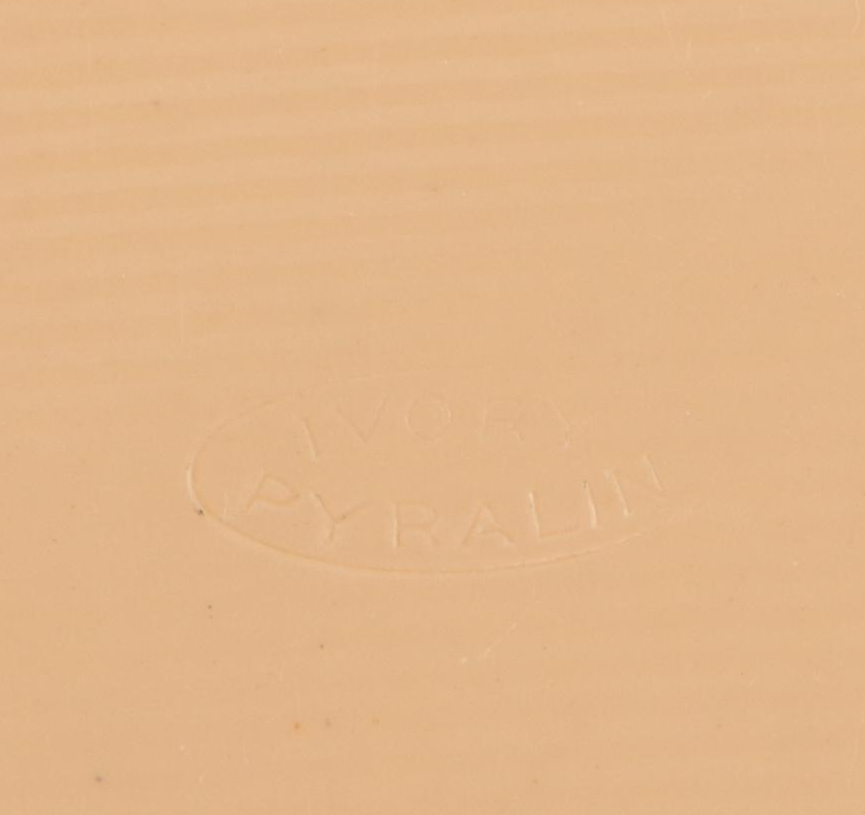 Art Deco French Ivory Candlesticks with Other Vanity Accessories