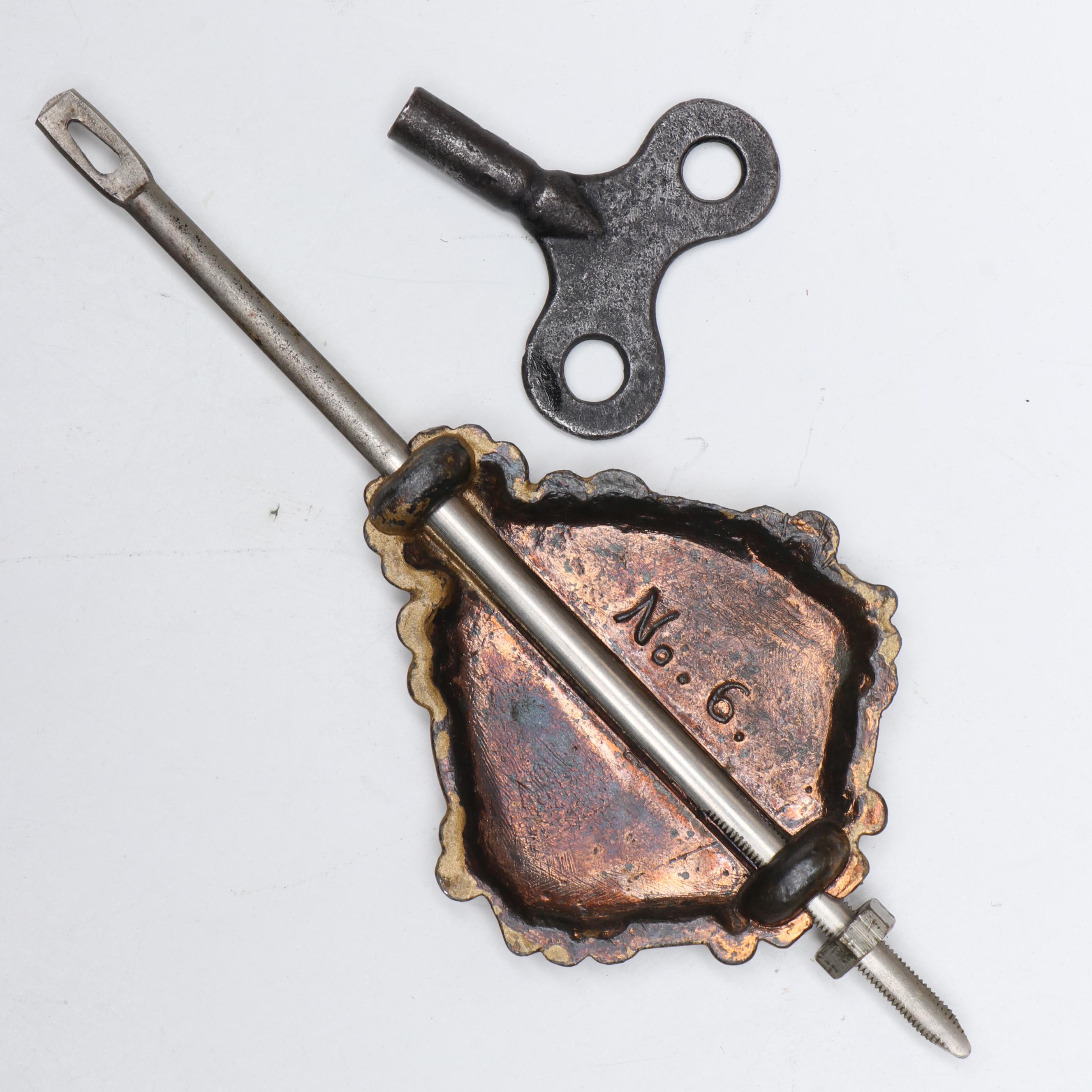 E. Ingraham Carved Walnut Kitchen Clock, Late 19th/ Early 20th Century