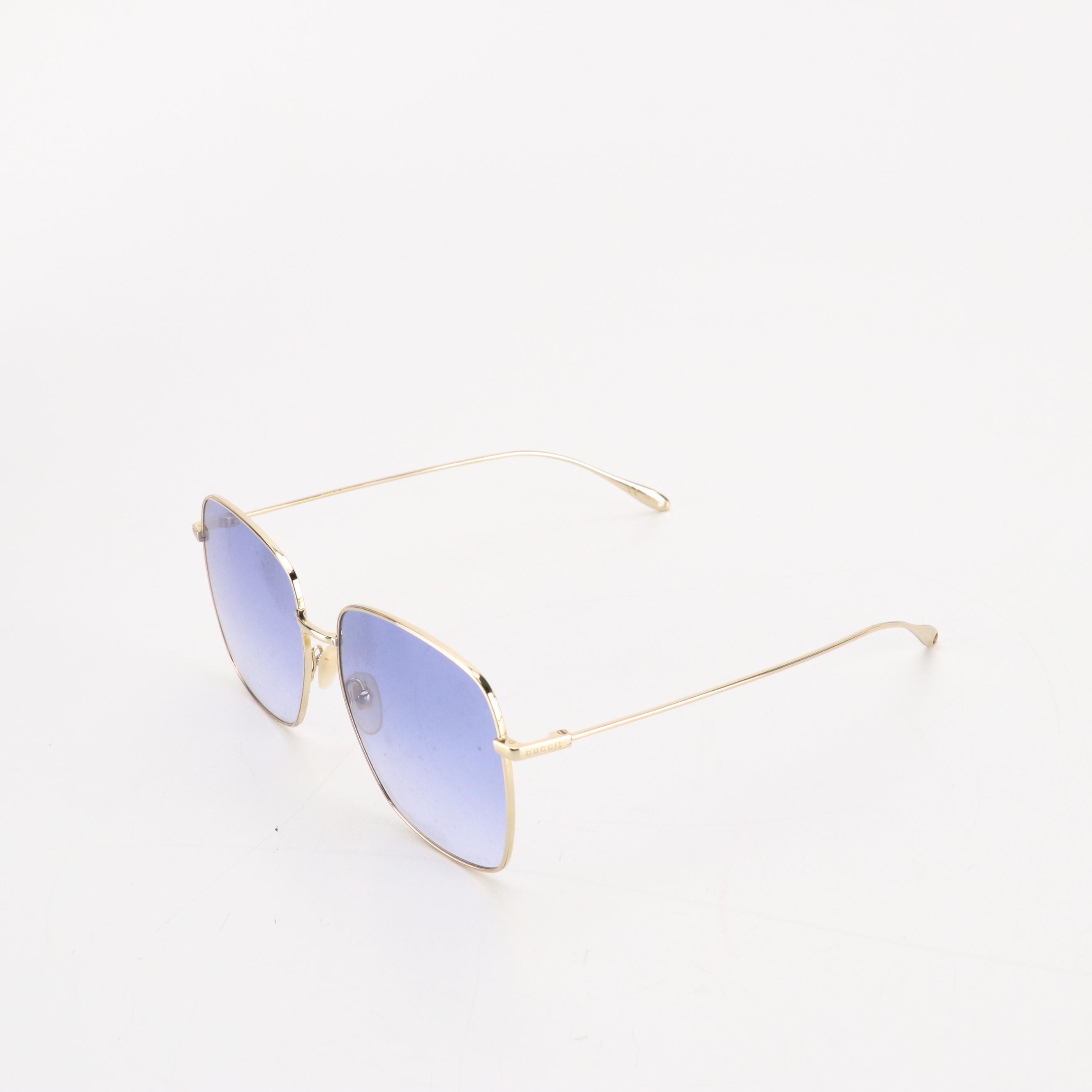 Gucci GG1031S 004 Oversized Square Sunglasses in Dangling GG Hearts