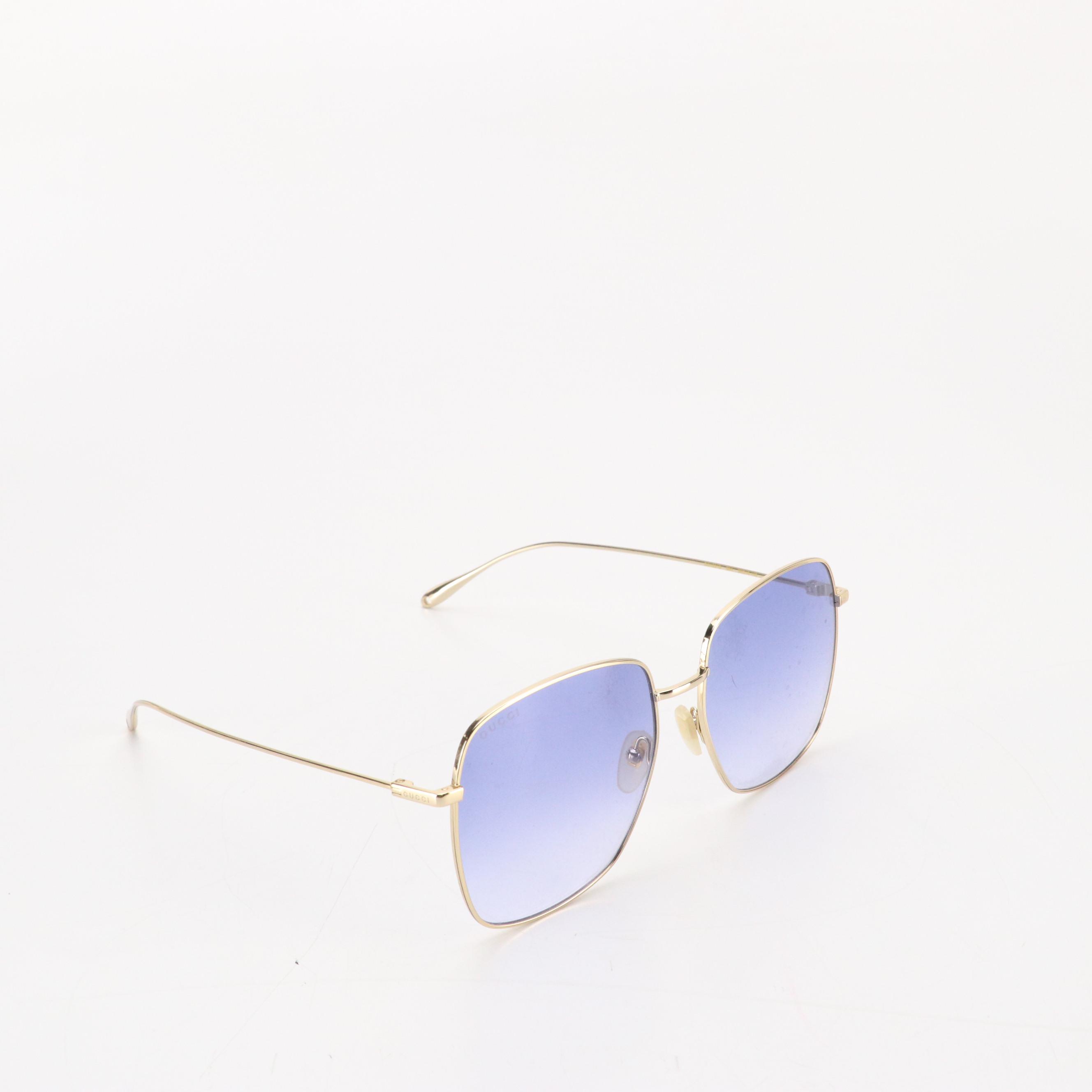 Gucci GG1031S 004 Oversized Square Sunglasses in Dangling GG Hearts