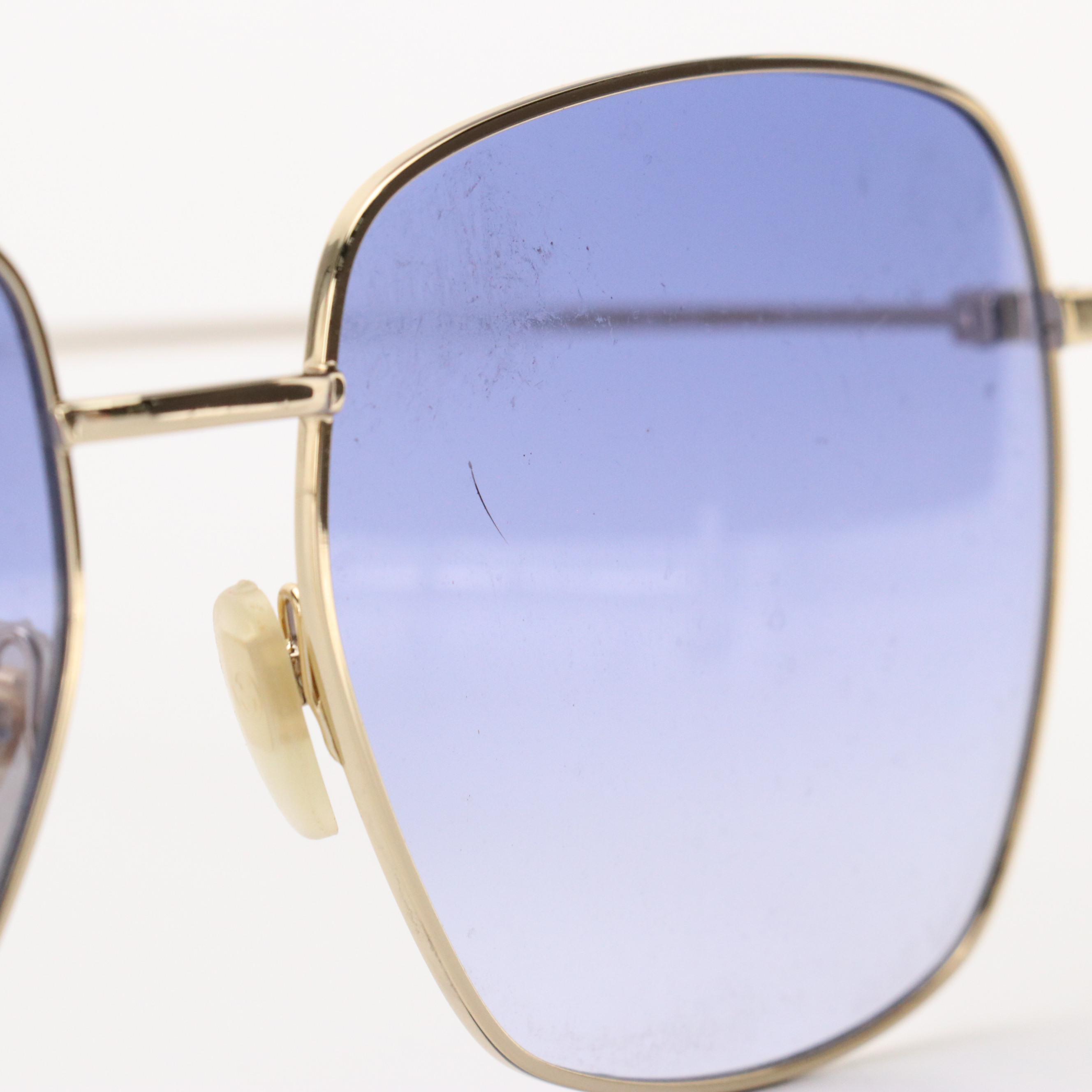 Gucci GG1031S 004 Oversized Square Sunglasses in Dangling GG Hearts