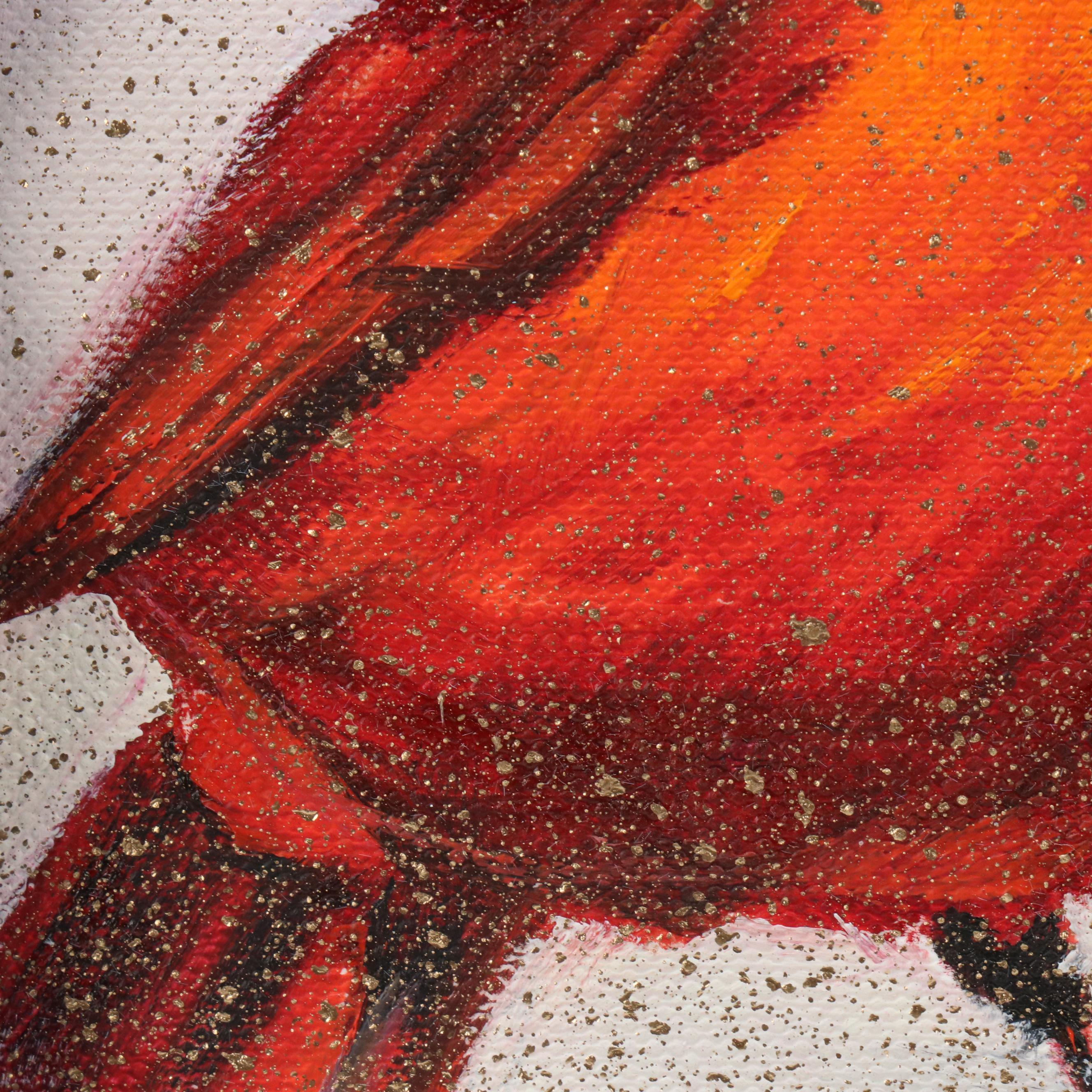 Inga Kovalenko Oil Painting of Cardinal, 2025