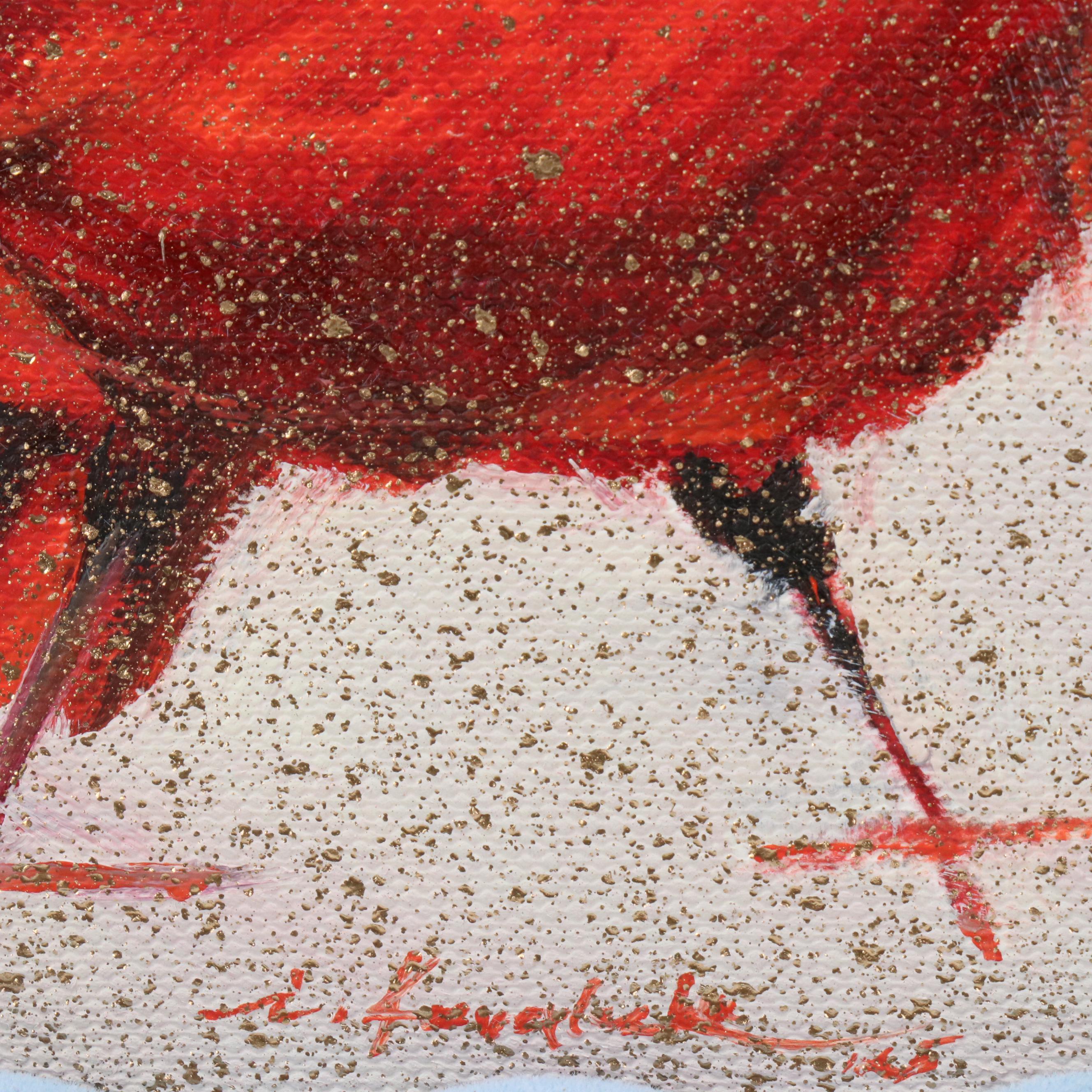 Inga Kovalenko Oil Painting of Cardinal, 2025