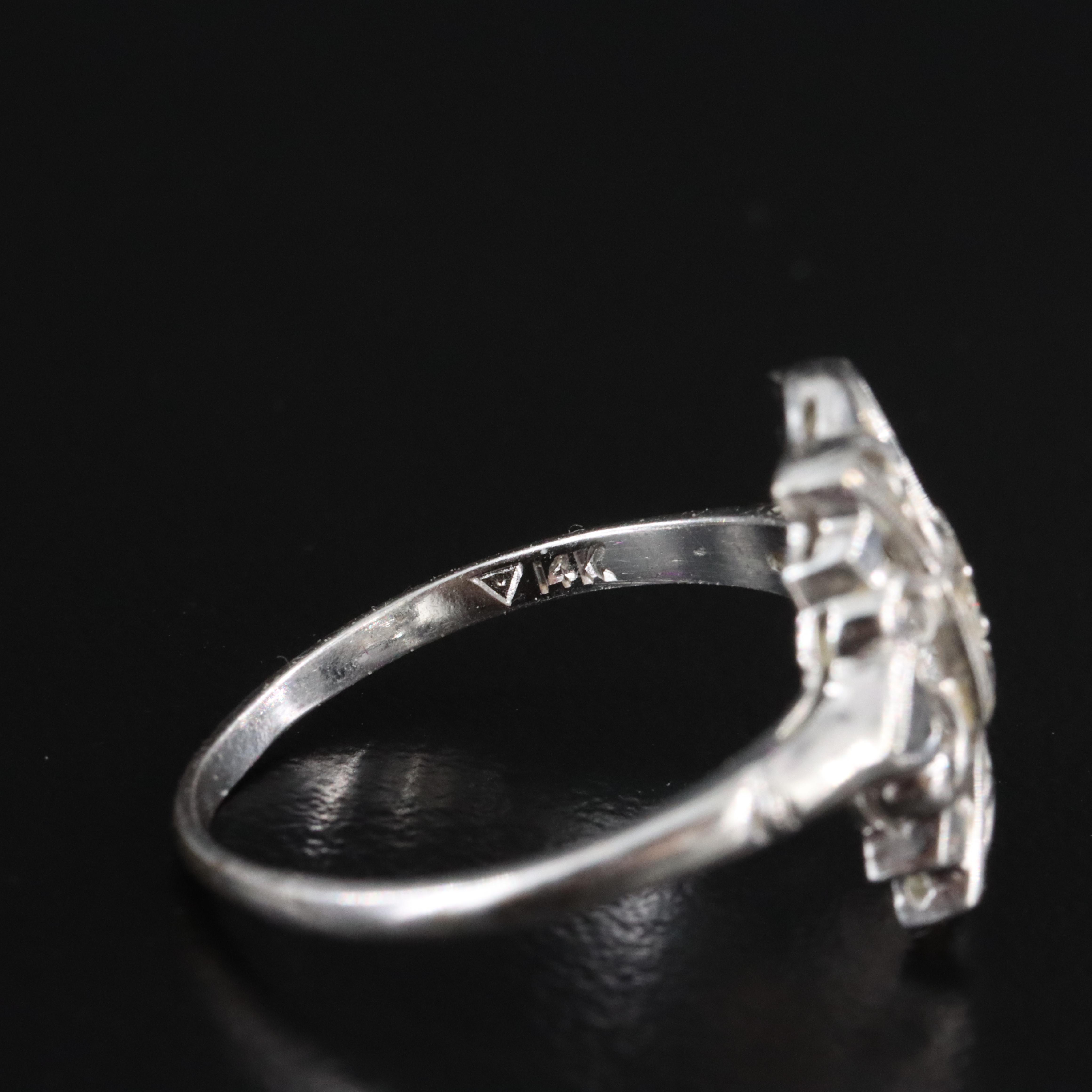 14K 0.03 CT Diamond Ring