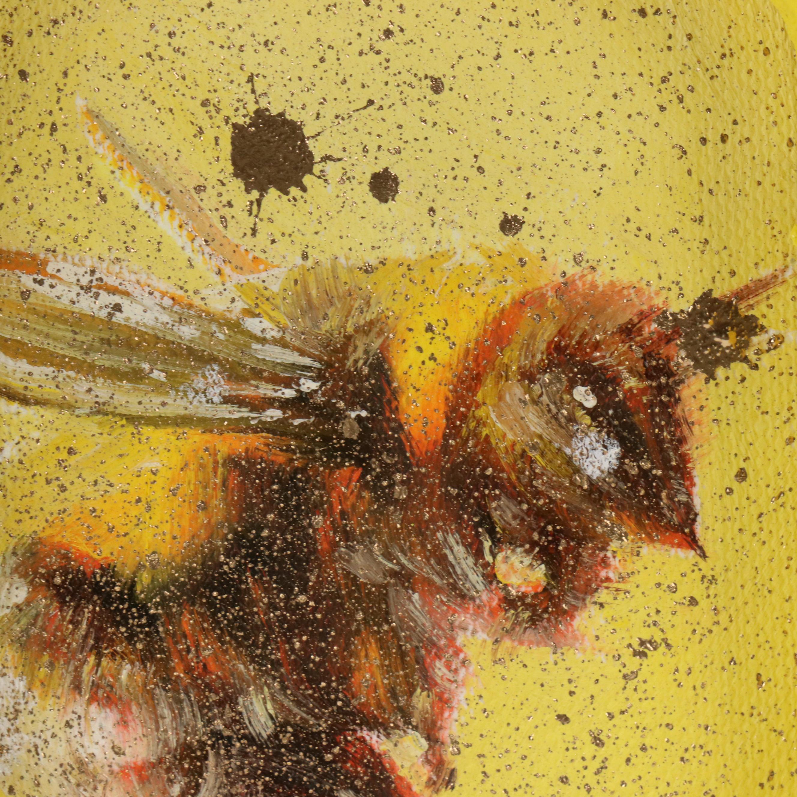 Inga Kovalenko Oil Painting of Bumblebee, 2025
