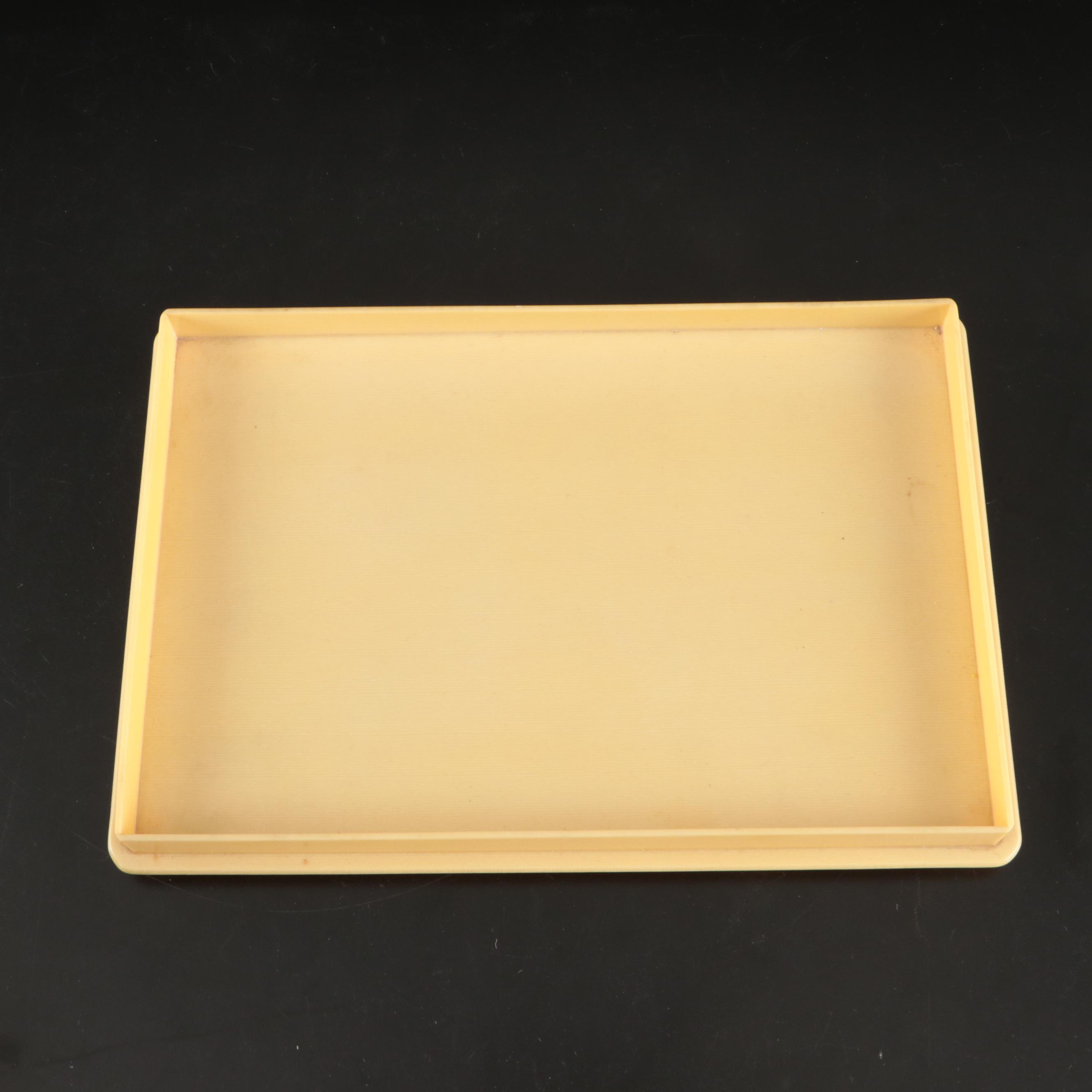 French Ivory Celluloid Ladies Vanity Tray, with Perfume Bottles and More
