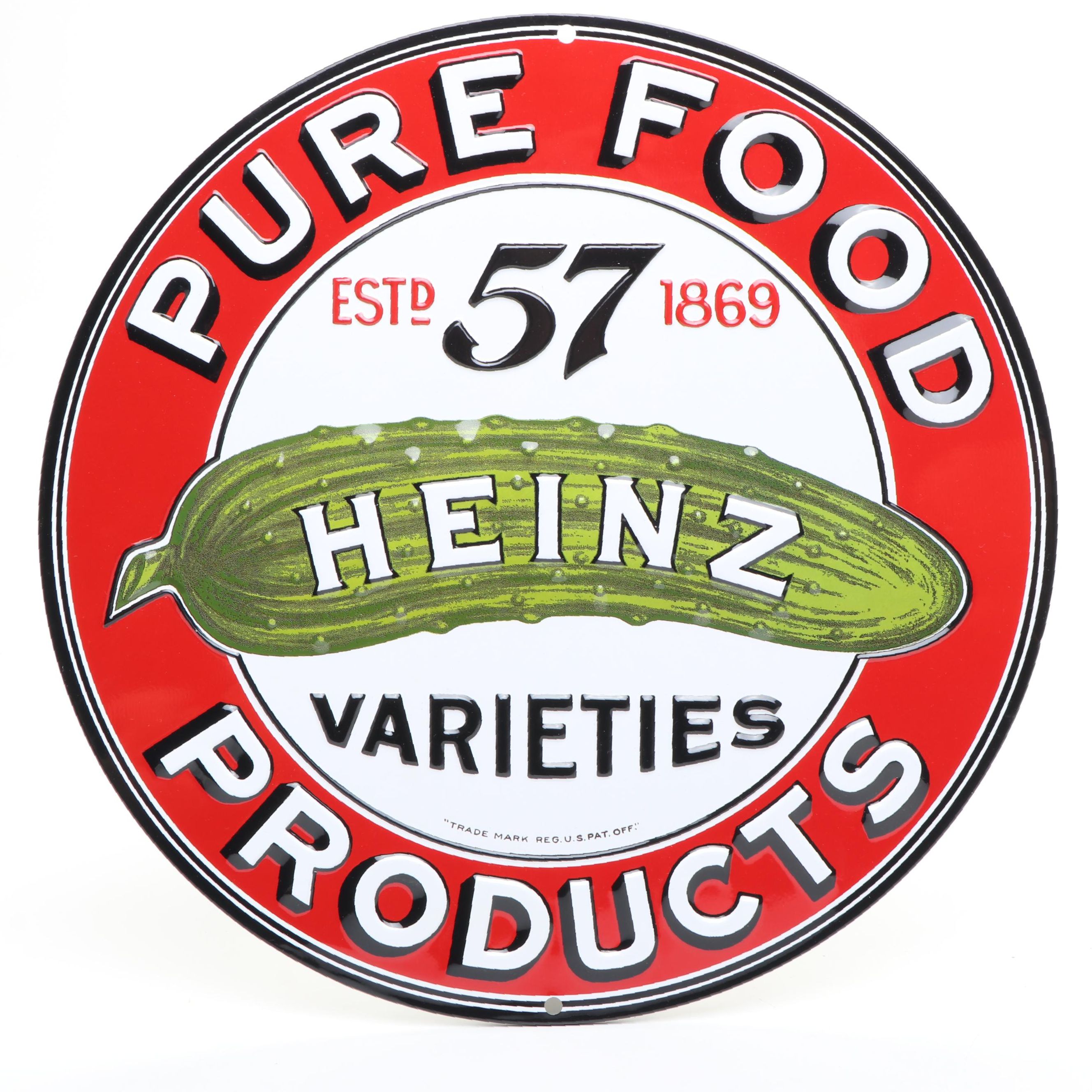 Heinz Food Products Enamel Metal Sign, 2010