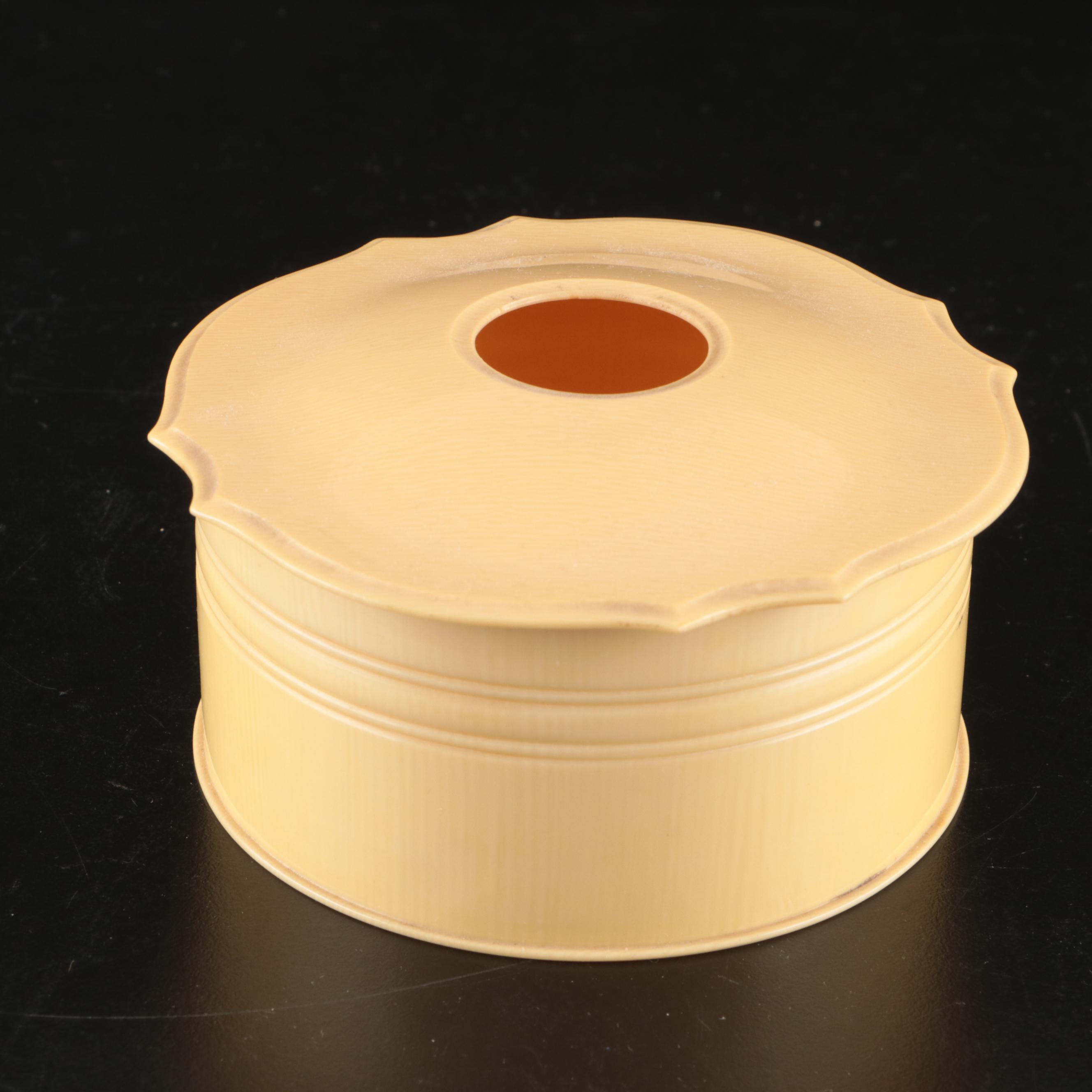 French Ivory Celluloid Ladies Vanity Tray, with Perfume Bottles and More