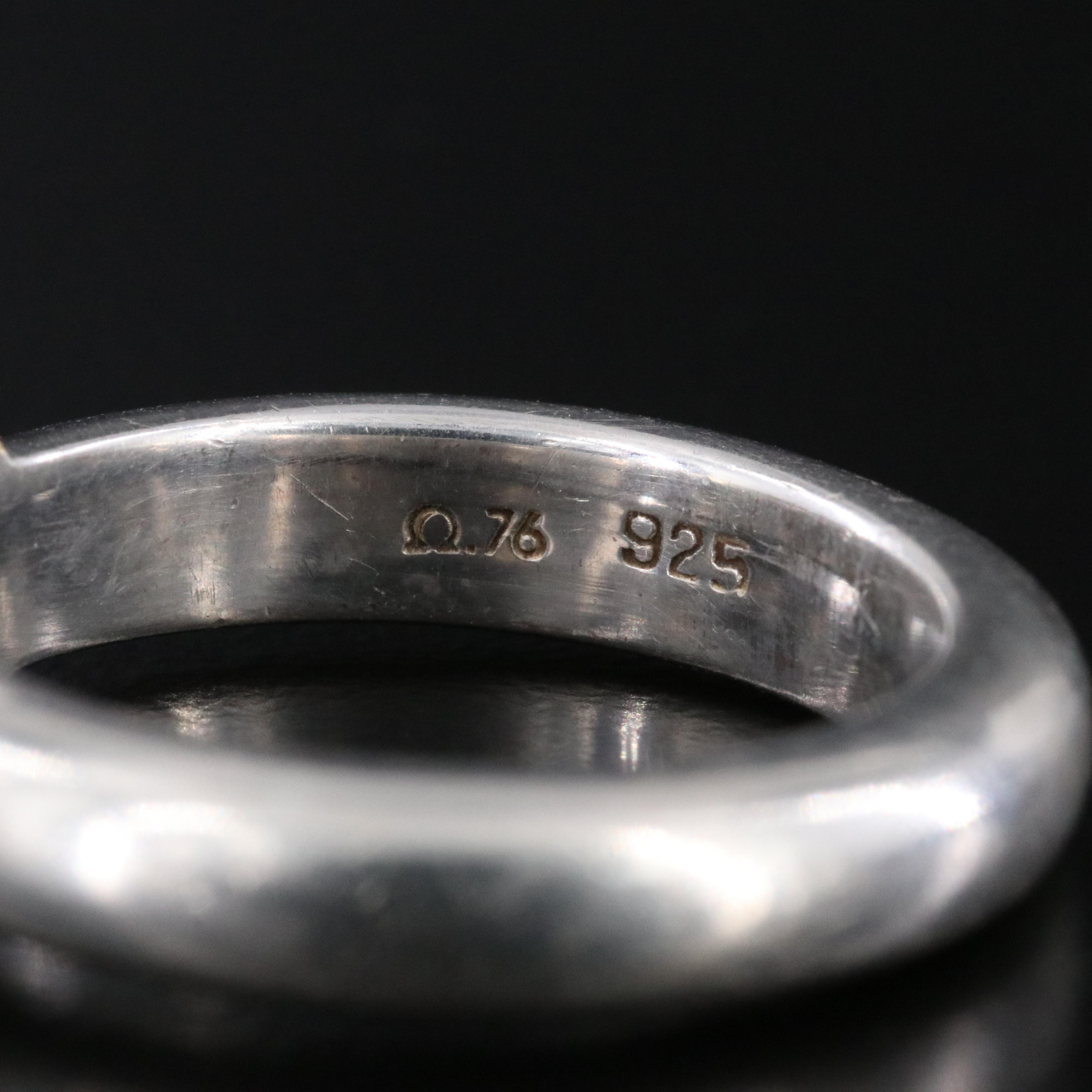 Sterling Emerald Ring with 18K Yellow Gold Accent