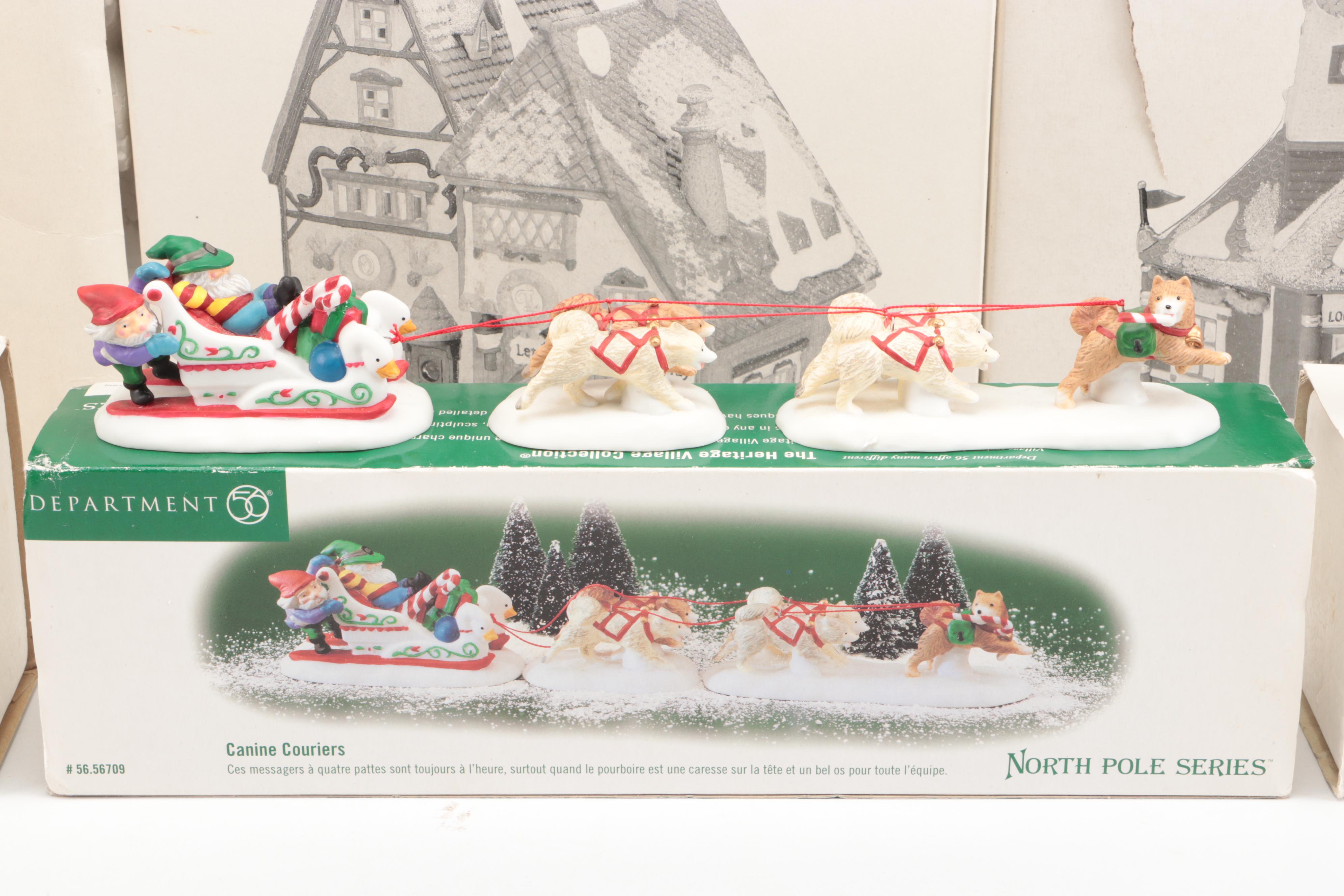 Department 56 Porcelain Christmas Village Featuring "Santa's Workshop" and More
