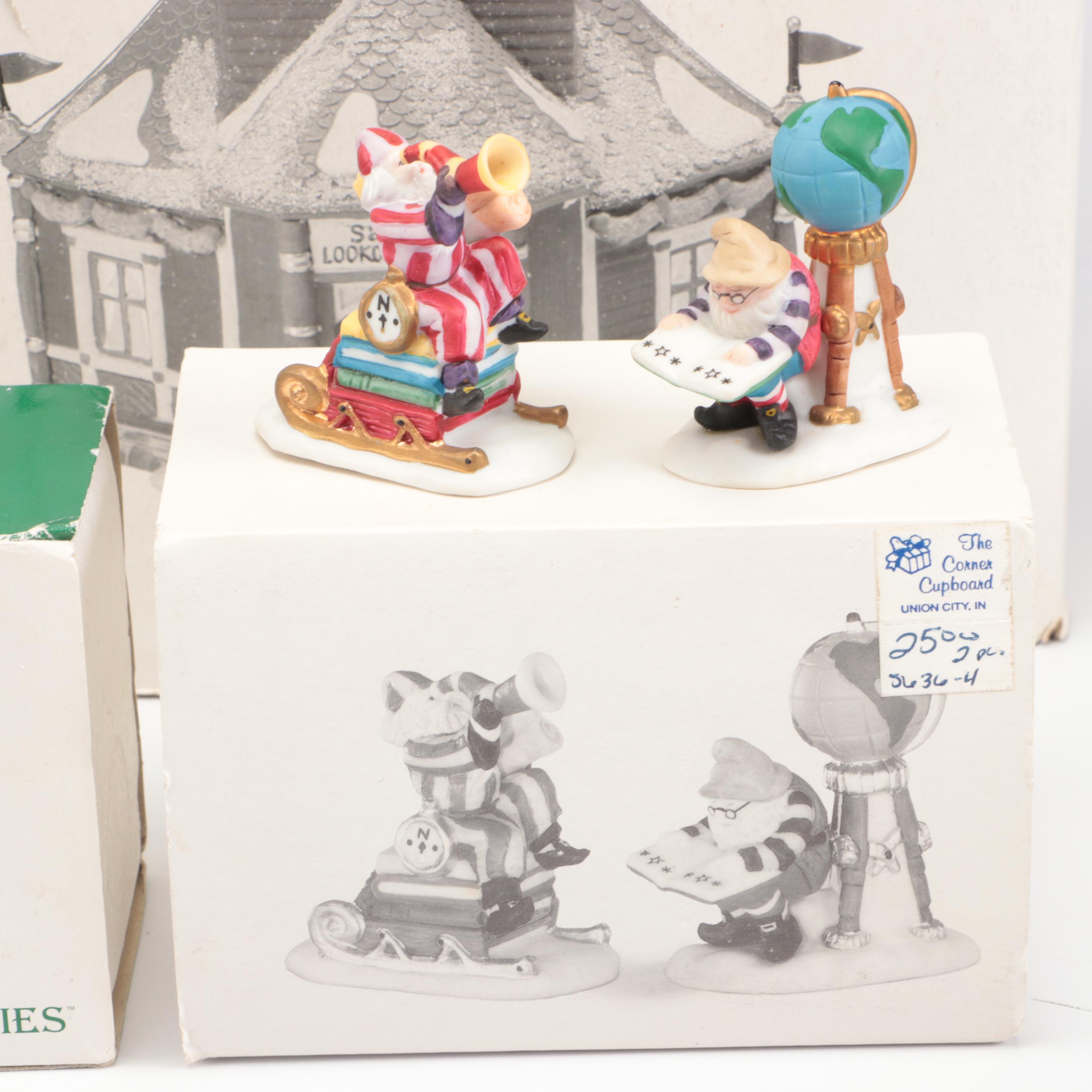 Department 56 Porcelain Christmas Village Featuring "Santa's Workshop" and More