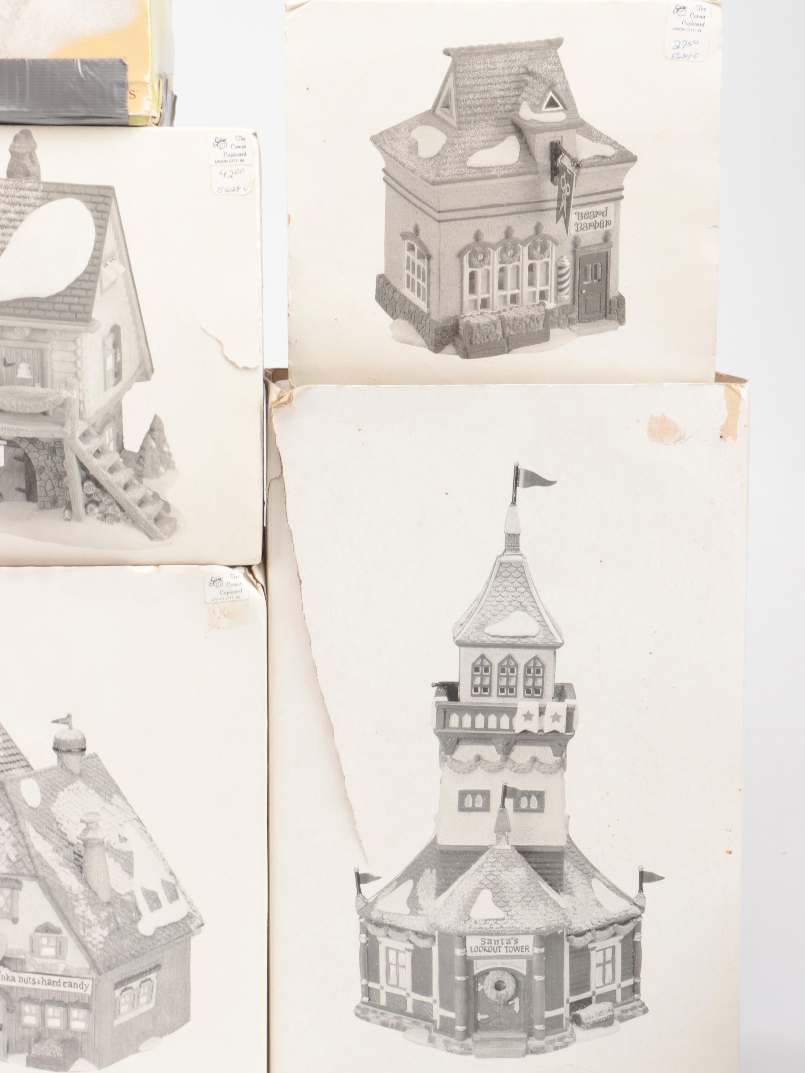 Department 56 Porcelain Christmas Village Featuring "Santa's Workshop" and More