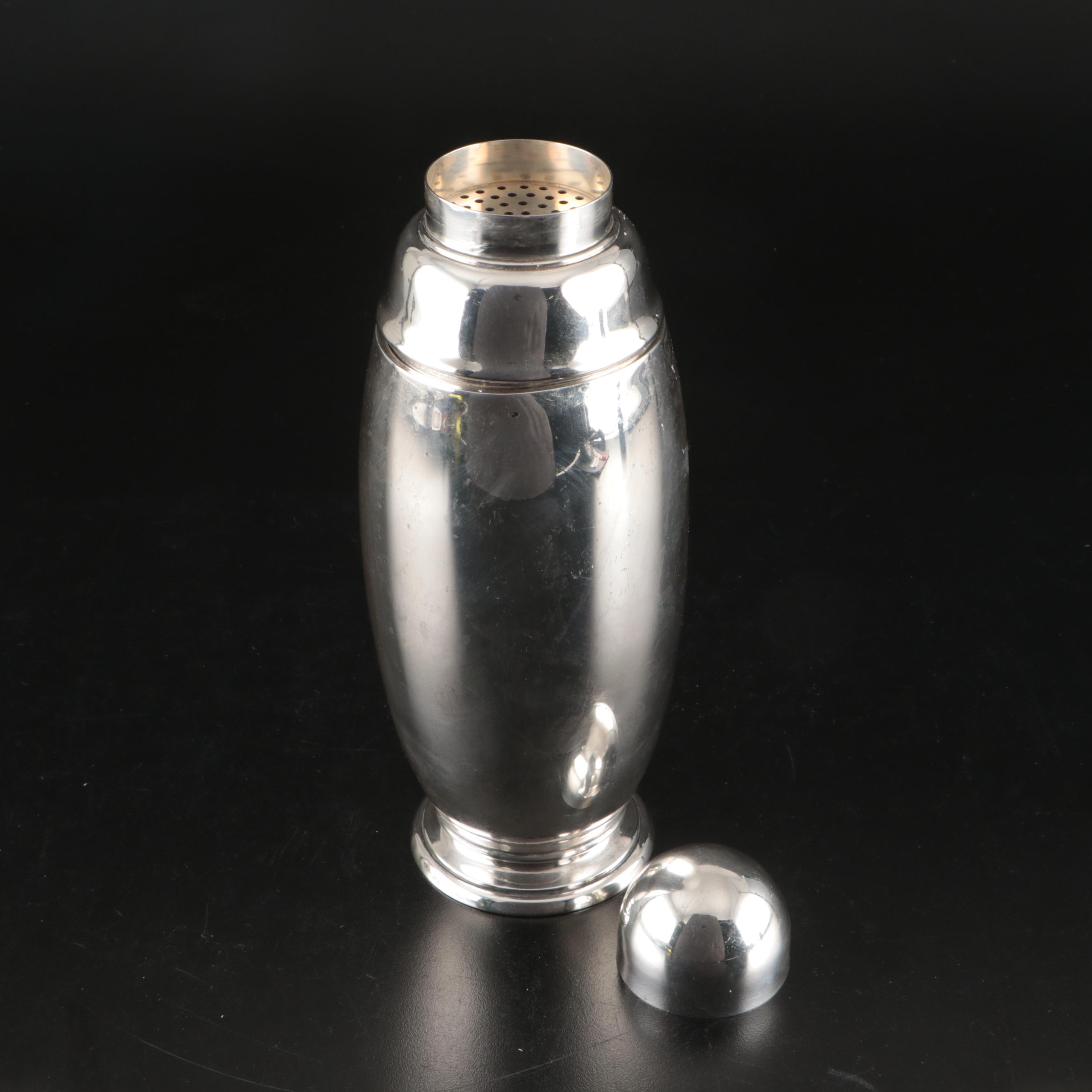 Art Deco Sterling Silver Cocktail Shaker, 20th Century
