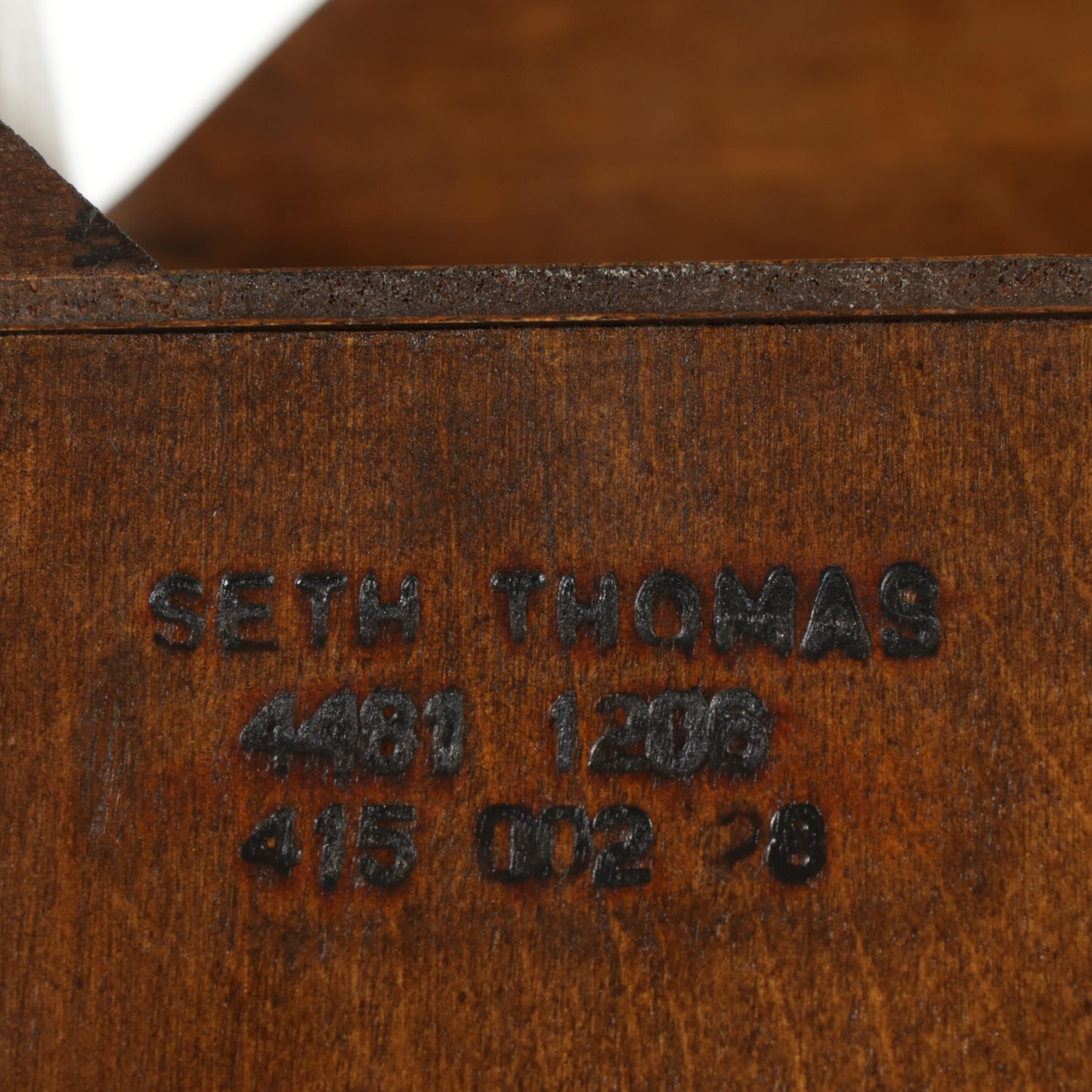 Seth Thomas Grandfather Clock in Walnut Case