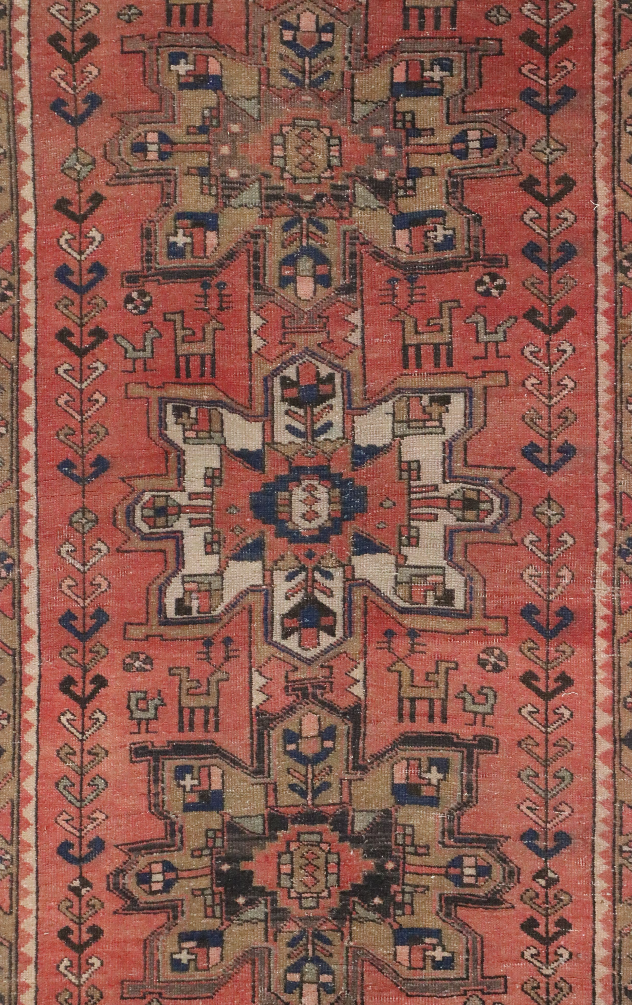 3'1 x 8'1 Hand-Knotted Caucasian Kazak Remnant Long Rug
