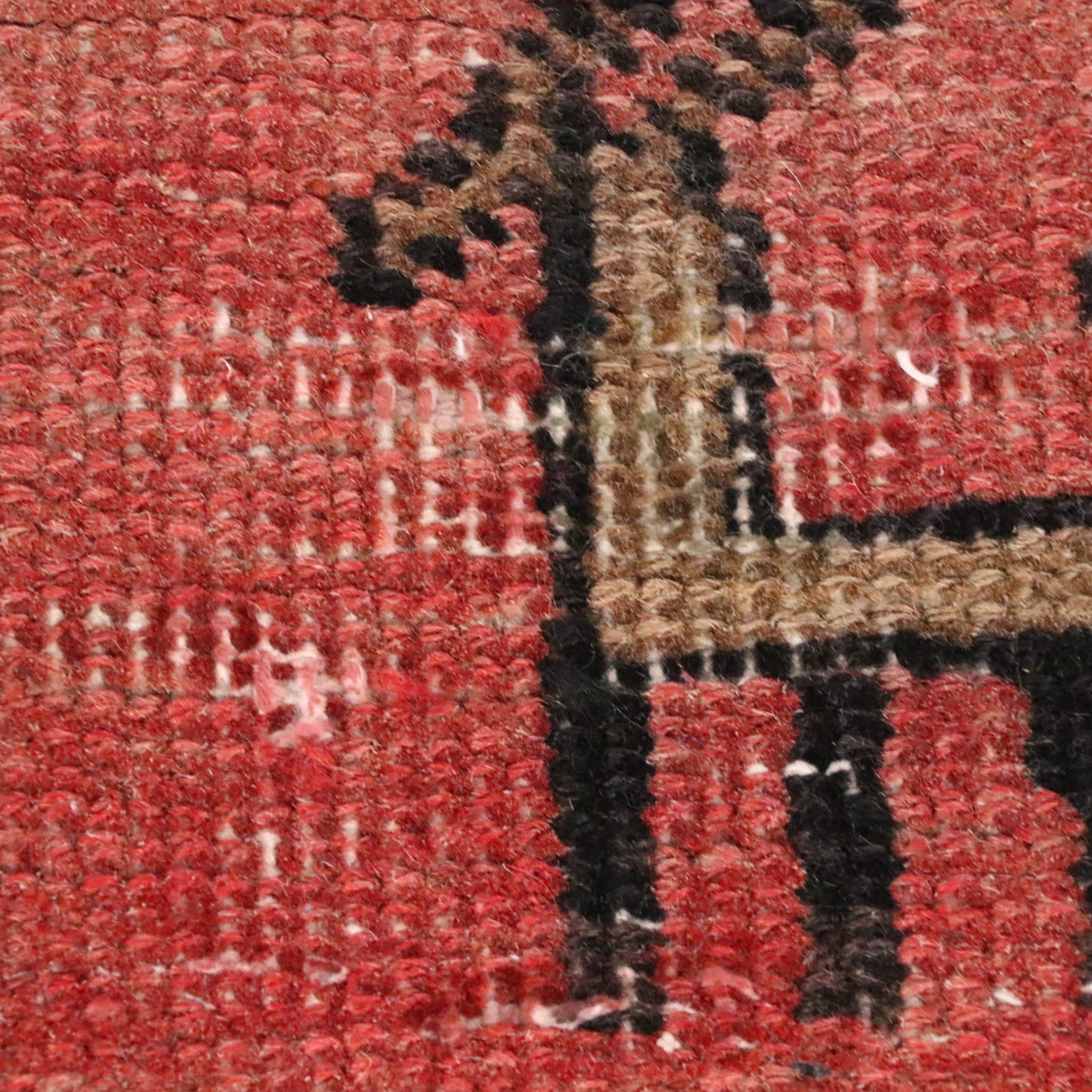 3'1 x 8'1 Hand-Knotted Caucasian Kazak Remnant Long Rug