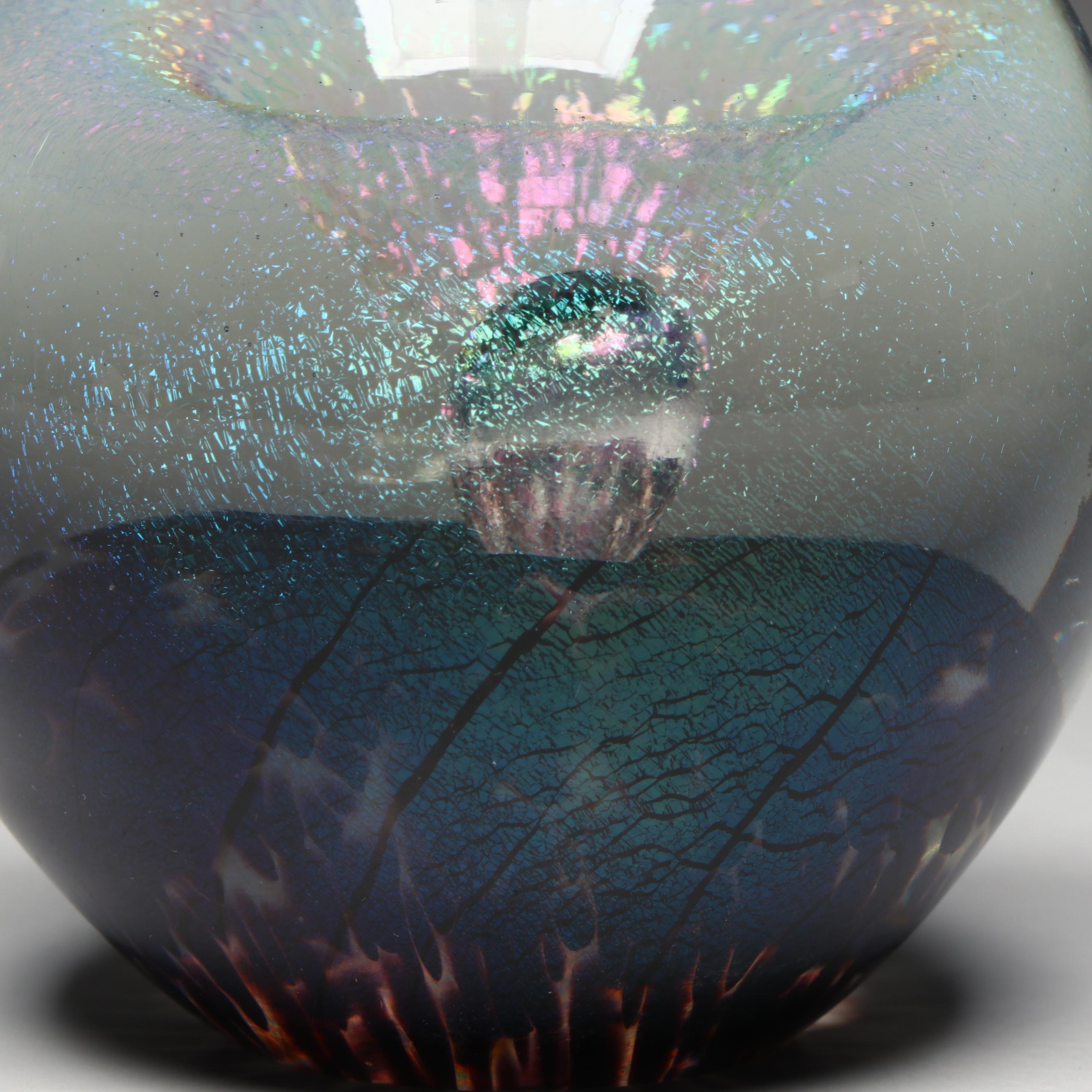 Robert Eickholt Art Glass Paperweight, 1996