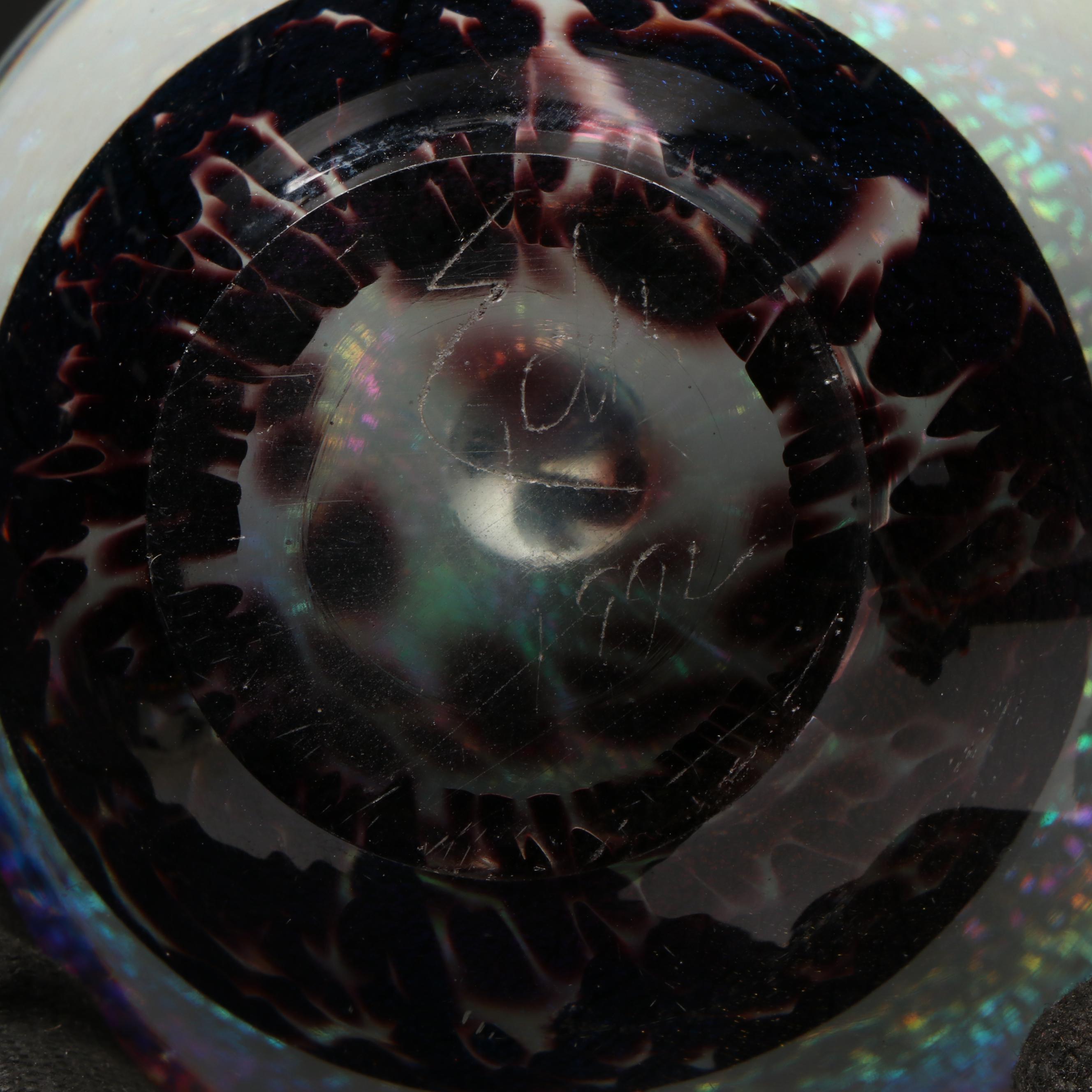 Robert Eickholt Art Glass Paperweight, 1996