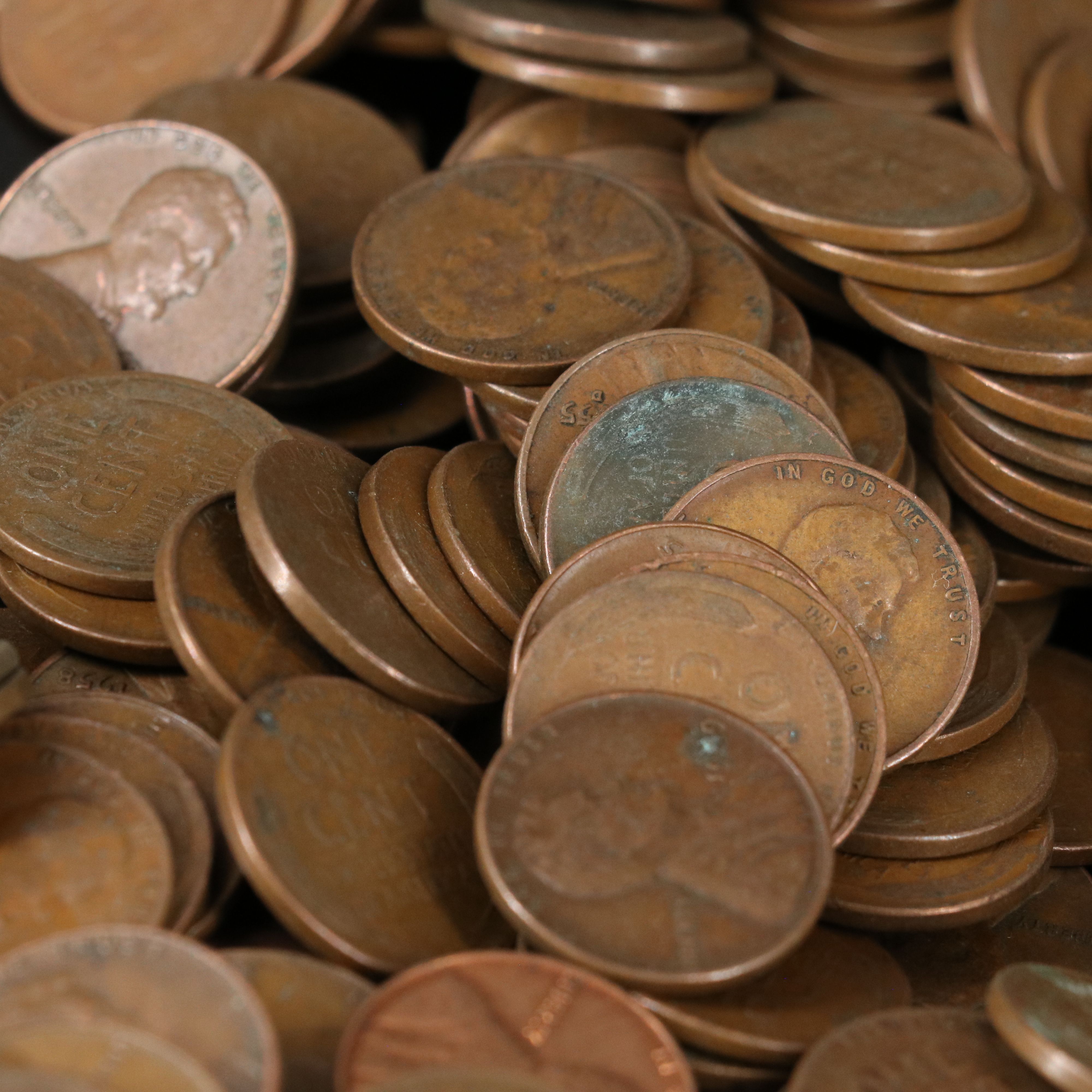 1,000 Lincoln Wheat Cents and 3-Coin WWII Steel Cent Set