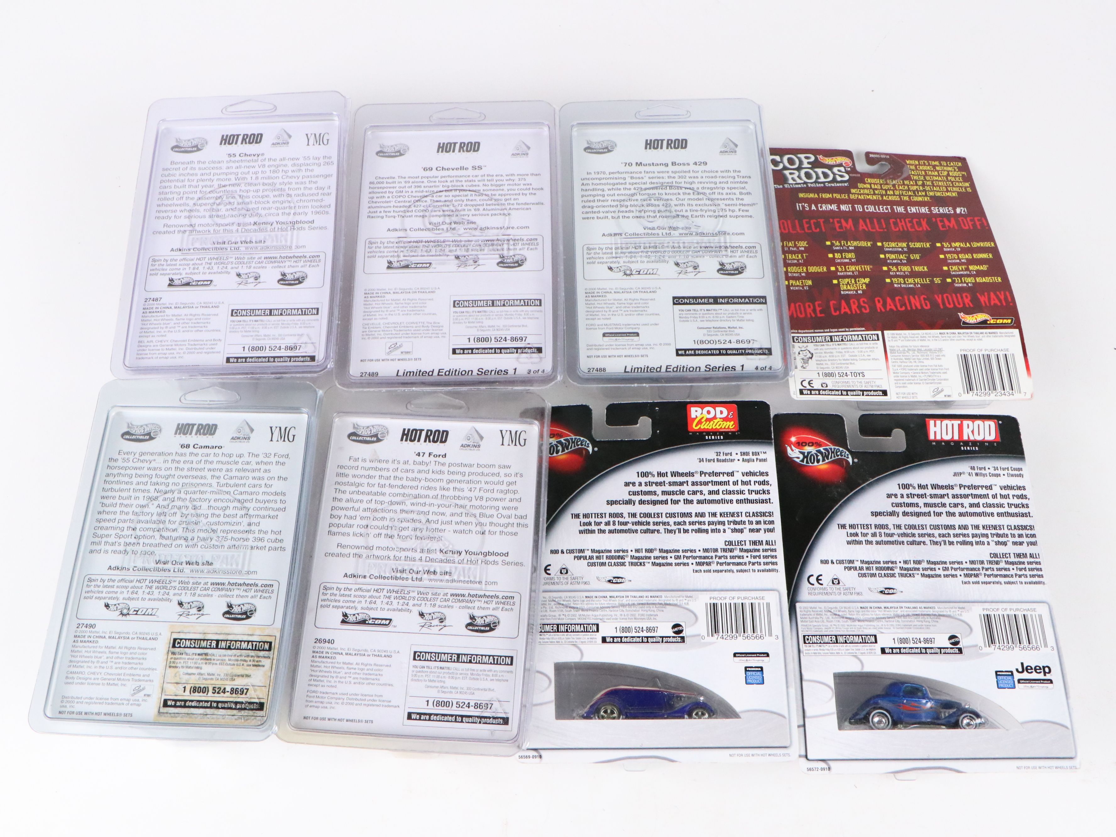 Hot Wheels "Invader," "1959 Cadillac," "1933 Willys" and More Toy Cars