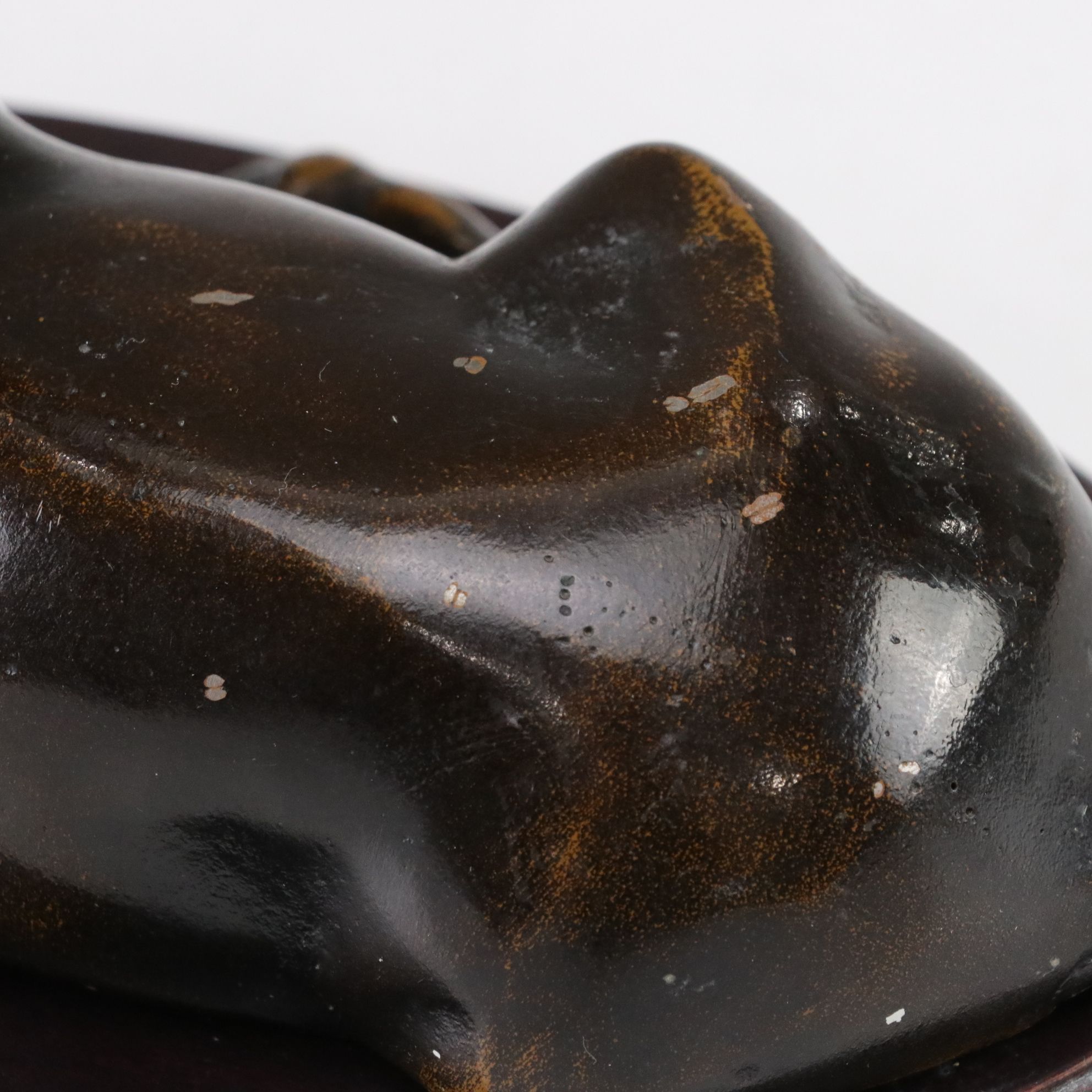 Solid Metal Stag Sculpture & Porcelain Figurine