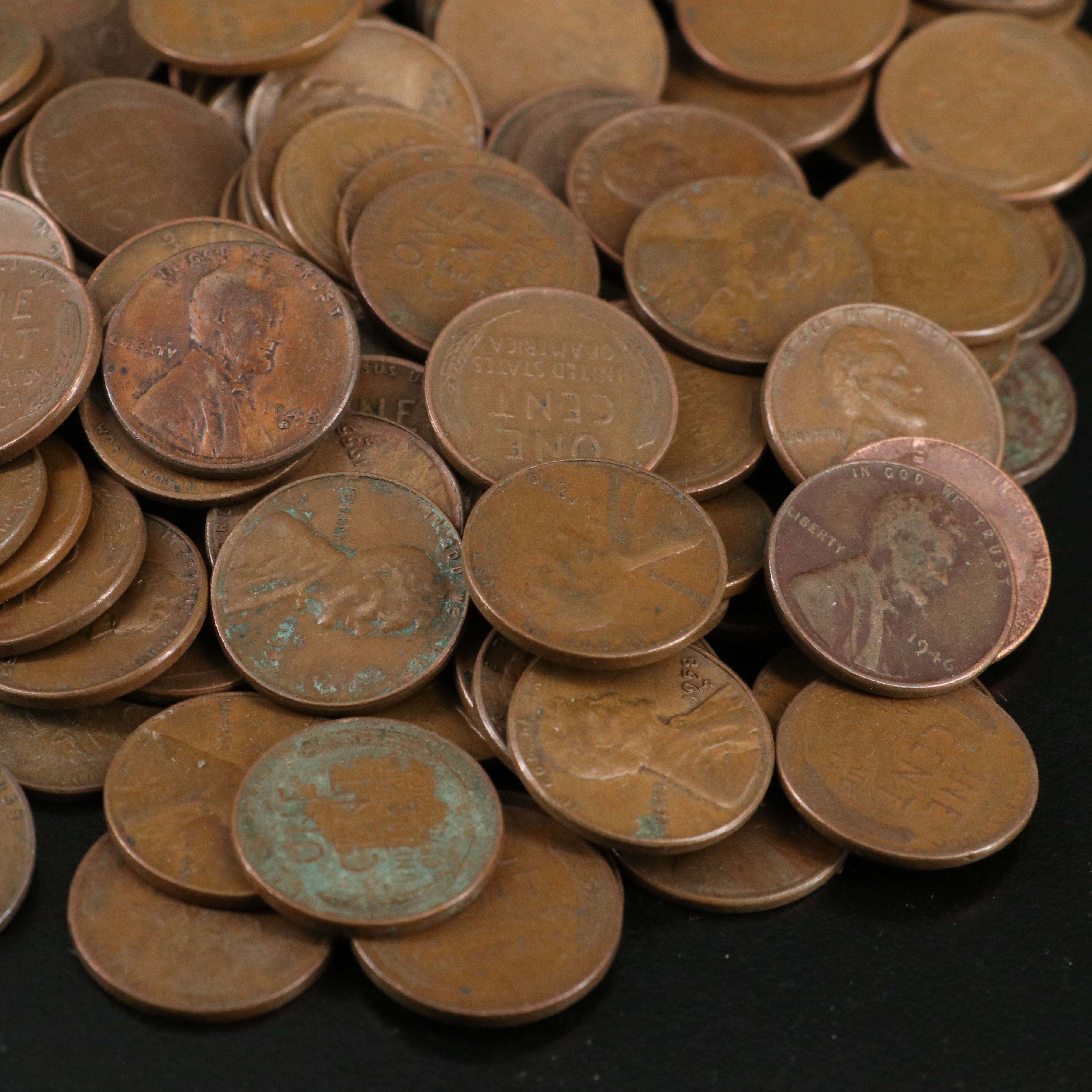 1,000 Lincoln Wheat Cents and 3-Coin WWII Steel Cent Set