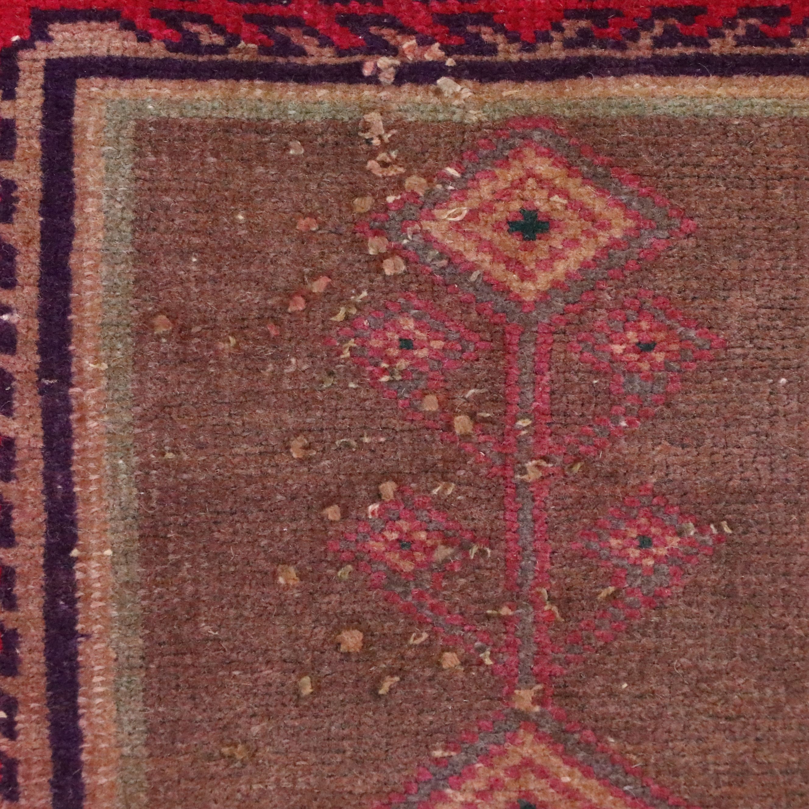 2'8 x 6' Hand-Knotted Caucasian Lenkoran Remnant Carpet Runner