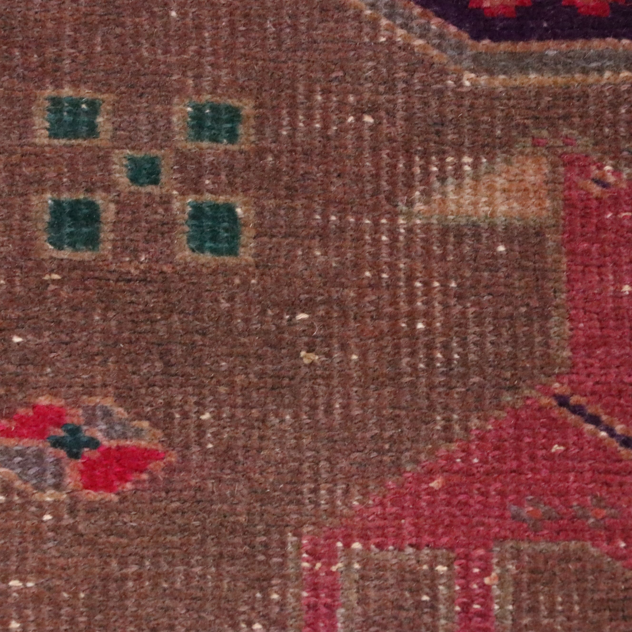 2'8 x 6' Hand-Knotted Caucasian Lenkoran Remnant Carpet Runner